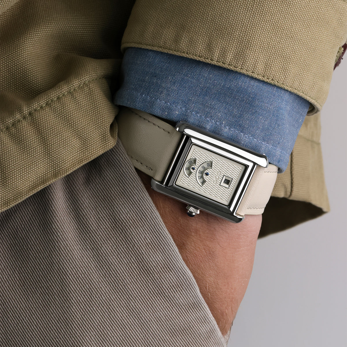 Out Of Order Venti Forma Albus orologio automatico bianco 41 mm