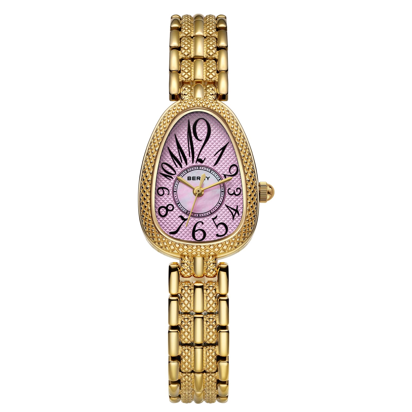 Berny Gold Orologio Donna Quarzo Serpente Rosa Acciaio