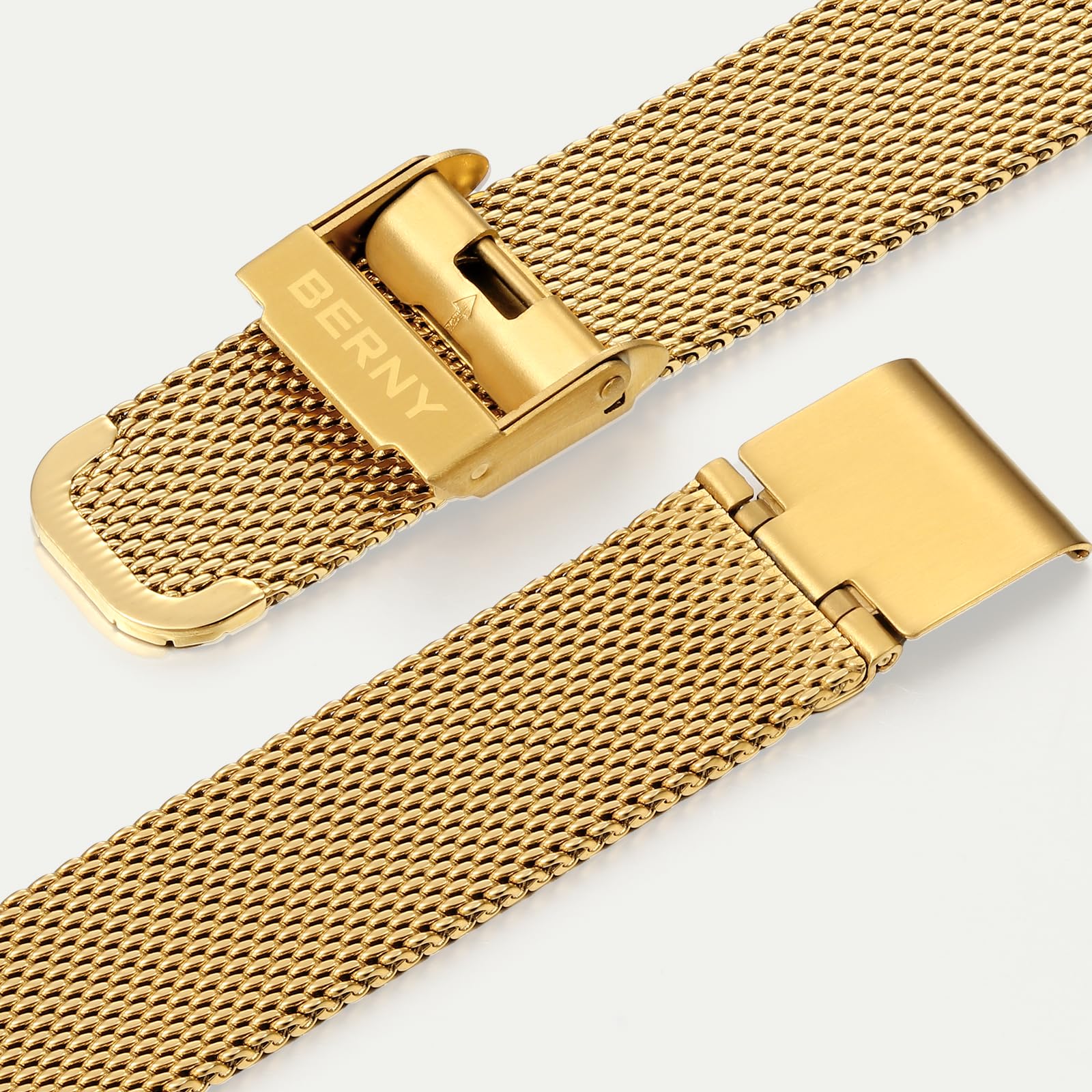 Berny Orologio Unisex Argento Dorato Quarzo Elegante