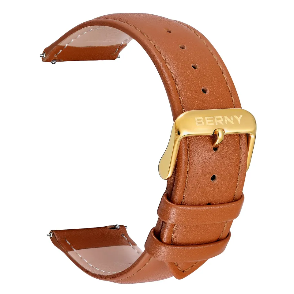 Berny Cinturino orologio pelle marrone 20mm