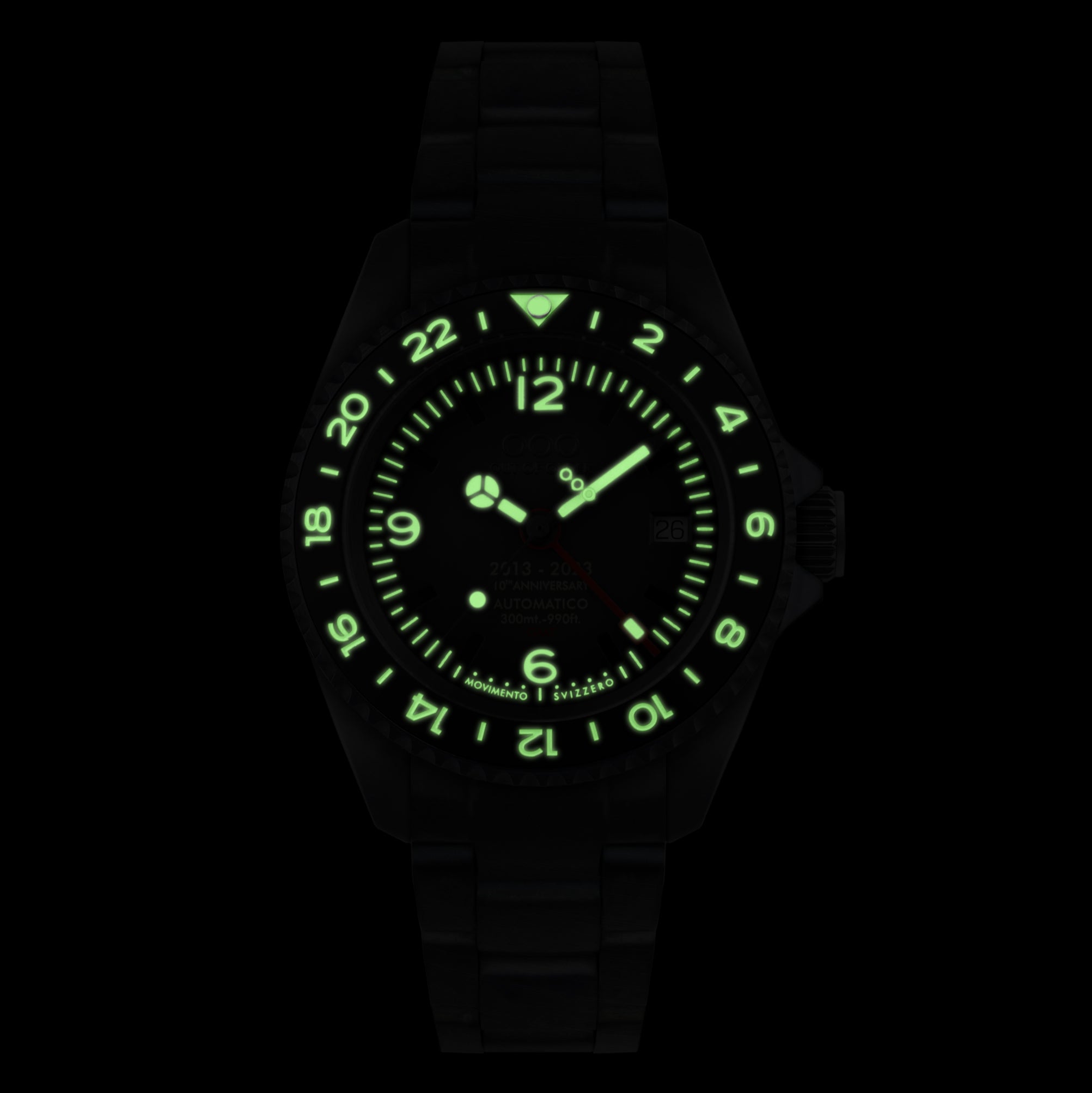 Out Of Order 10th Anniversary orologio automatico GMT nero 40 mm
