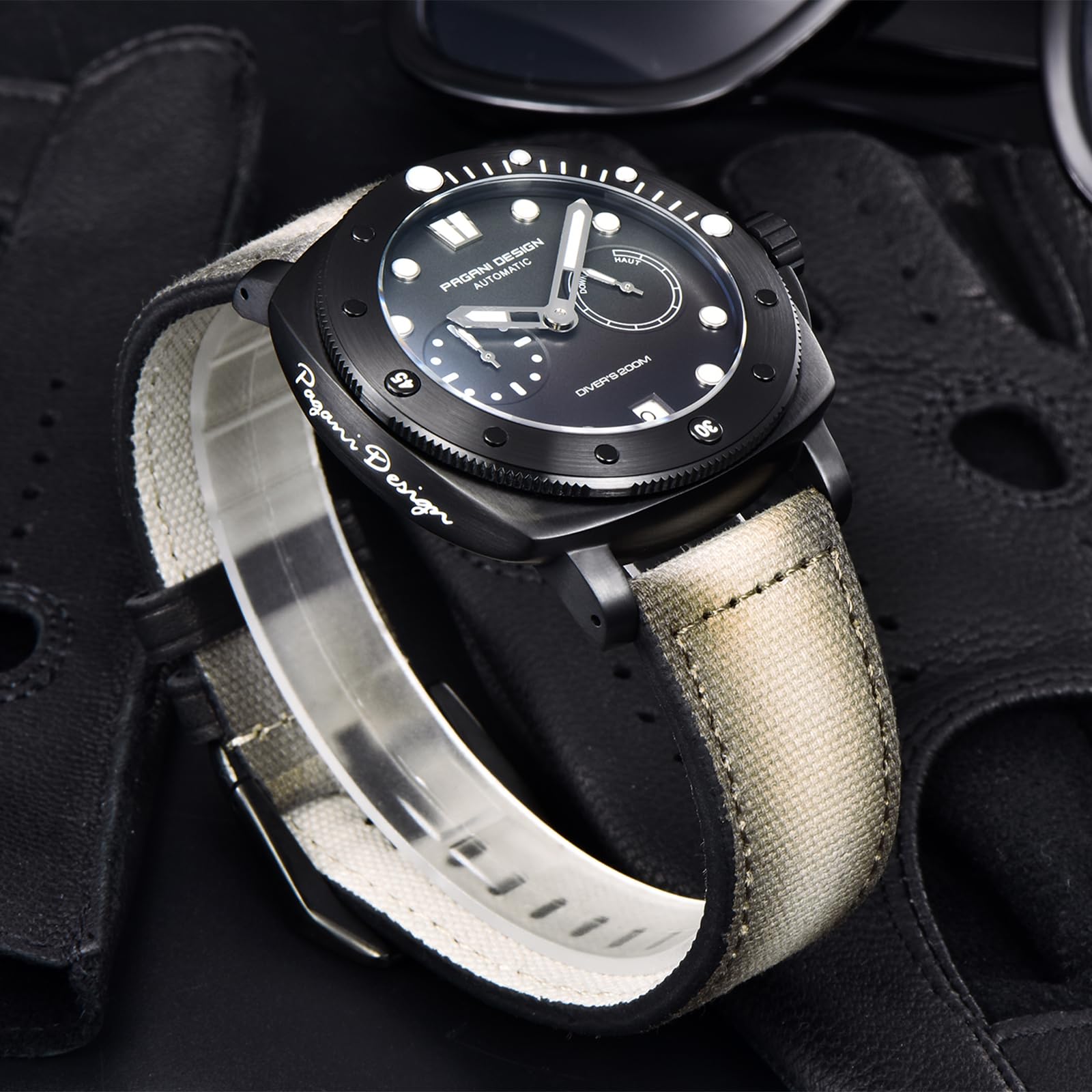 Pagani Design Militare automatico orologio nylon 200M