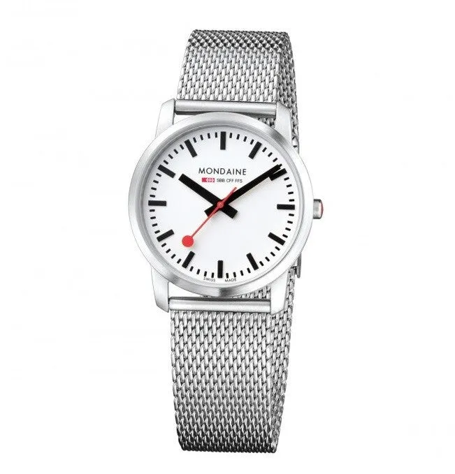 Mondaine Simply Elegant orologio 36mm acciaio