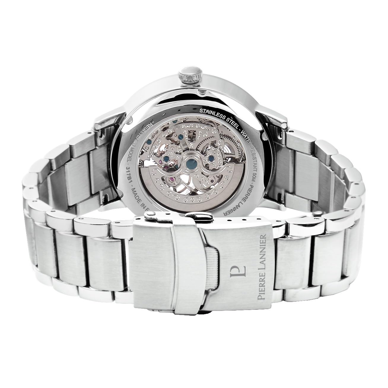 Pierre Lannier 317B131 Orologio Automatico 42 mm Nero Acciaio