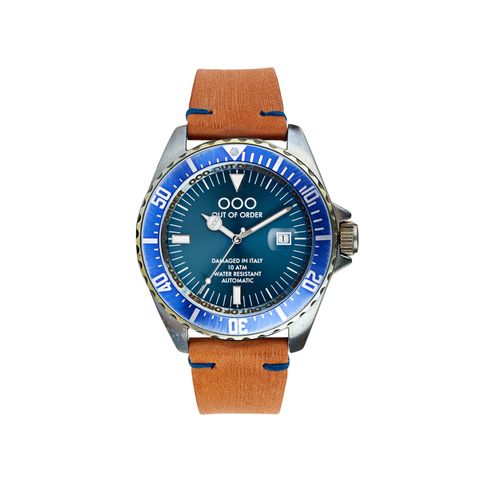 Out Of Order Automatico Blue orologio blu 44 mm automatico