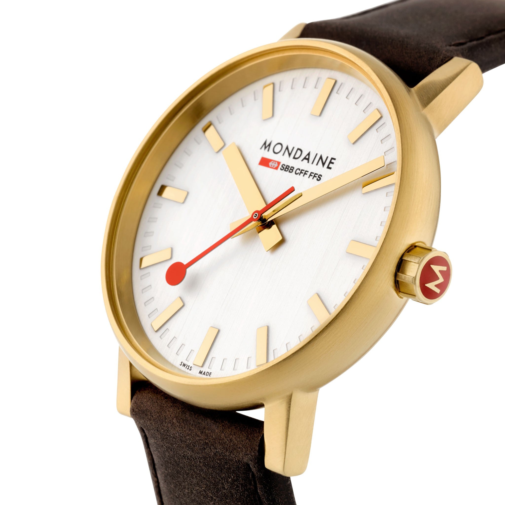 Mondaine evo2 Big Gold 40 mm Orologio Quarzo Oro