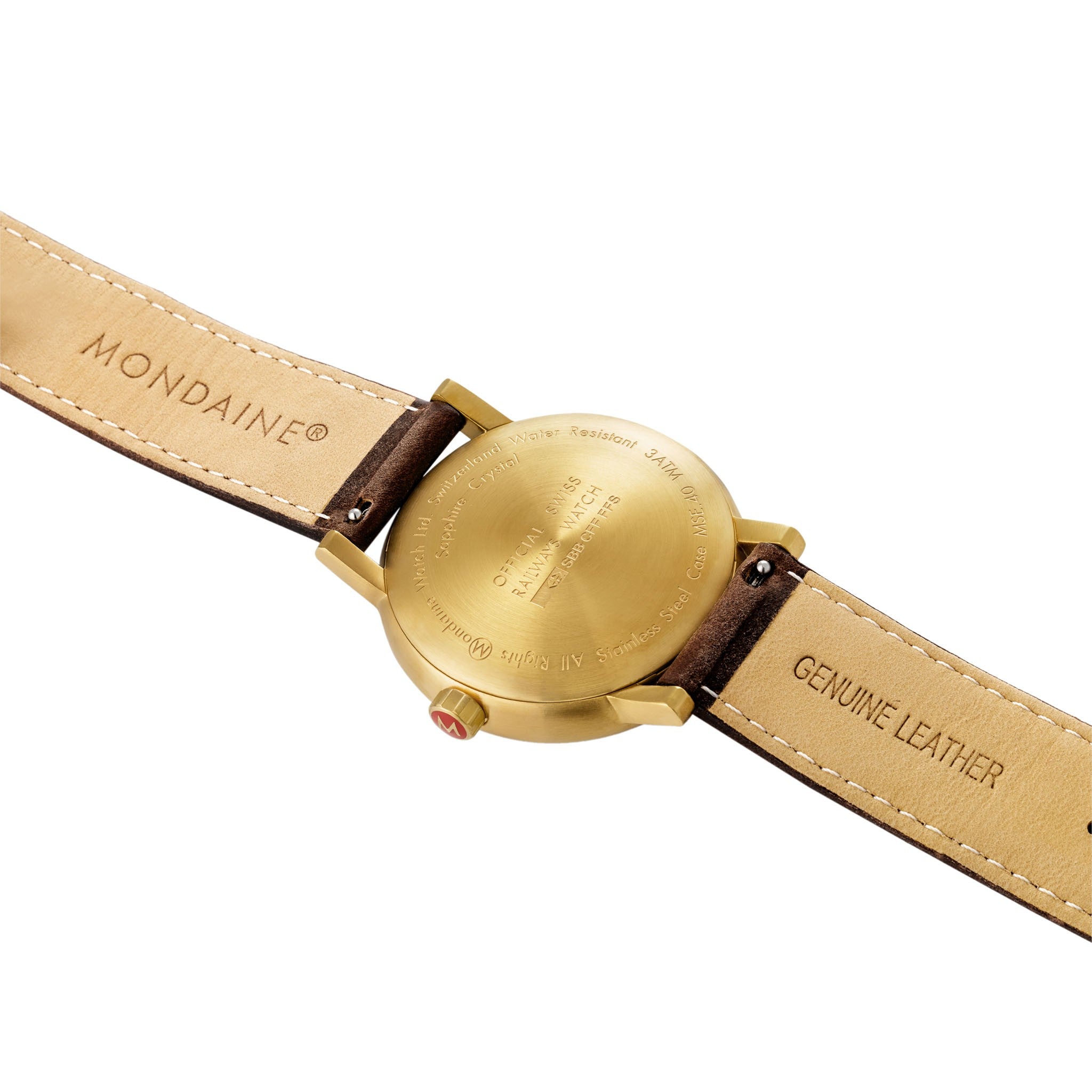 Mondaine evo2 Big Gold 40 mm Orologio Quarzo Oro