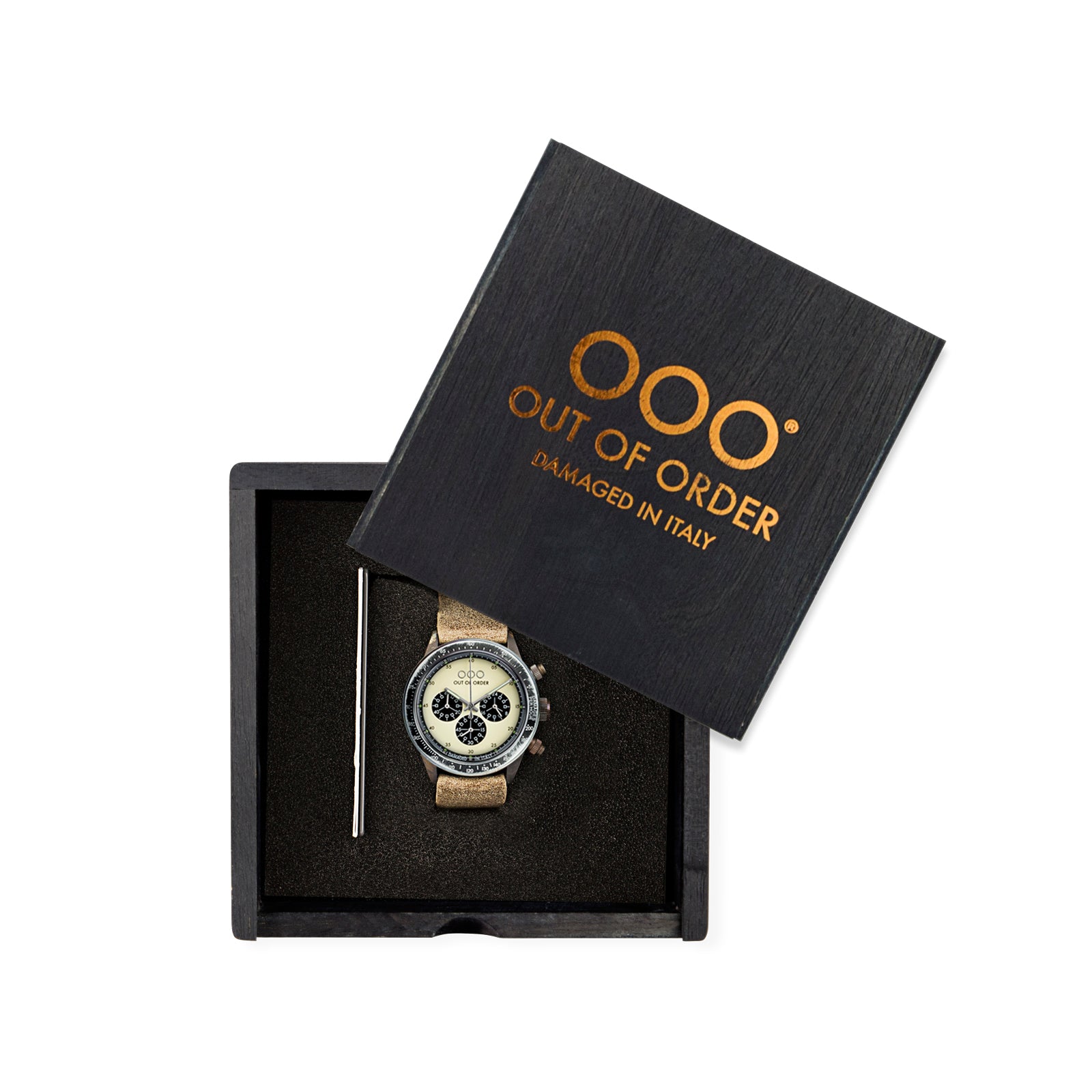 Out Of Order Cronografo Palude Cream orologio 42 mm crema