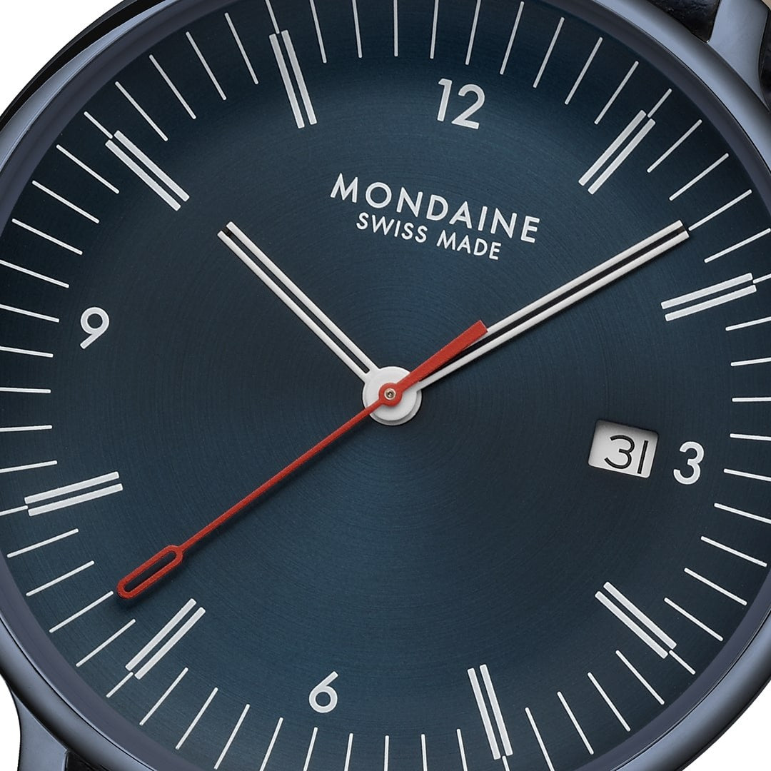 Mondaine Doppio Orologio Blu 41 mm Zaffiro