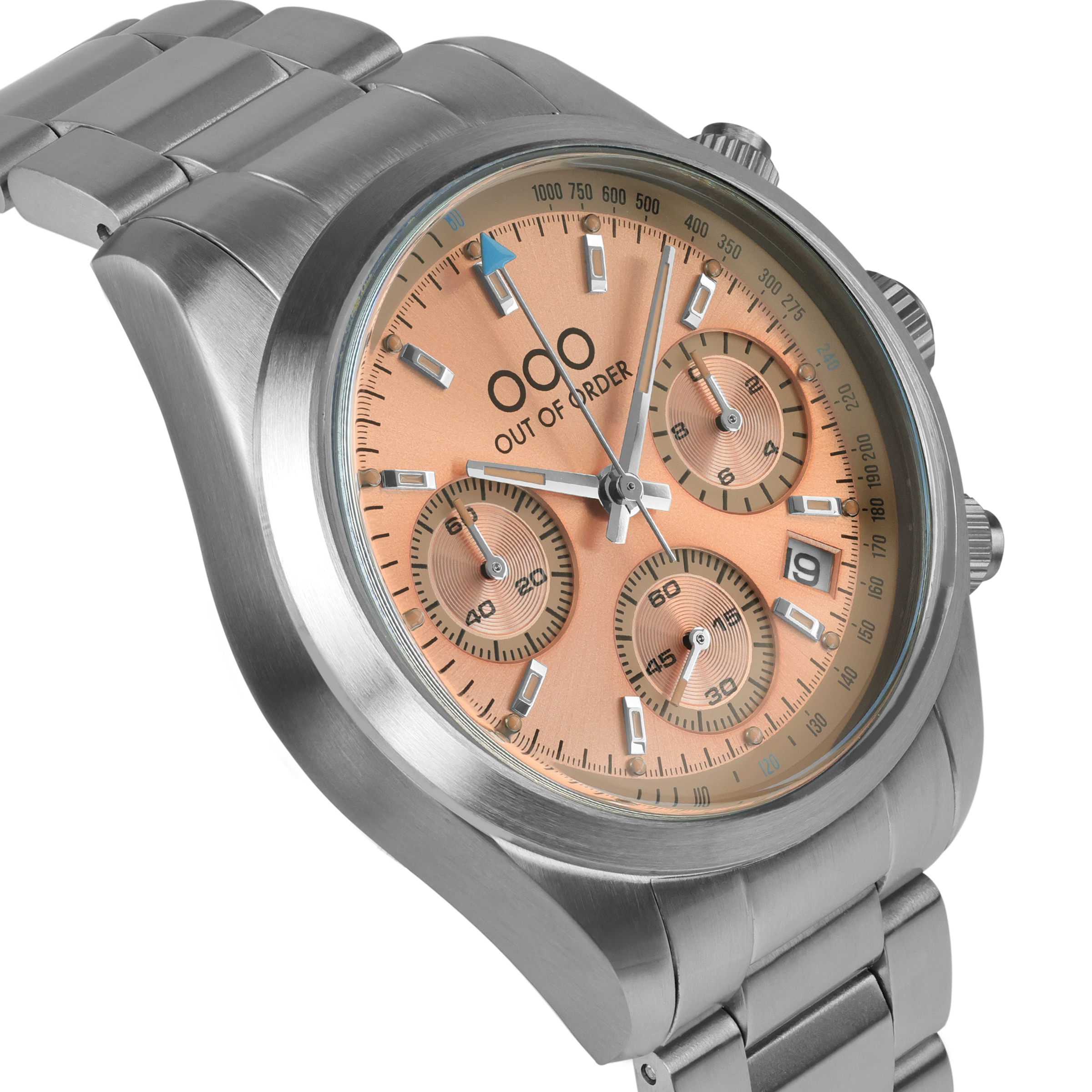 Out Of Order Sporty Cronografo orologio quarzo 40 mm acciaio pesca