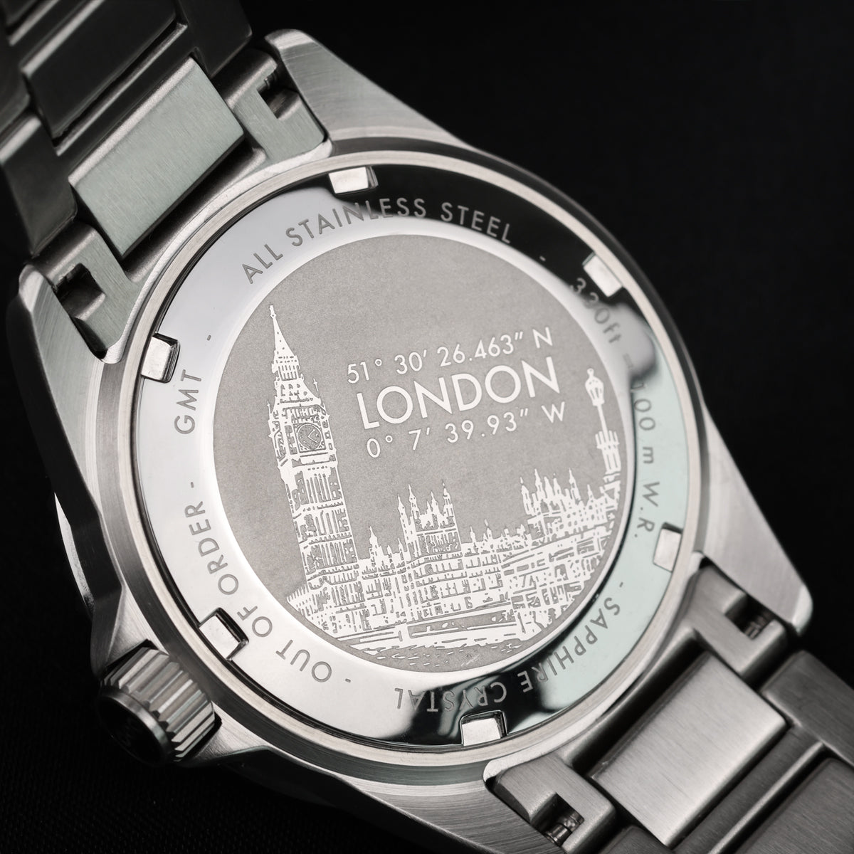 Out Of Order Casanova London orologio GMT 40 mm grigio