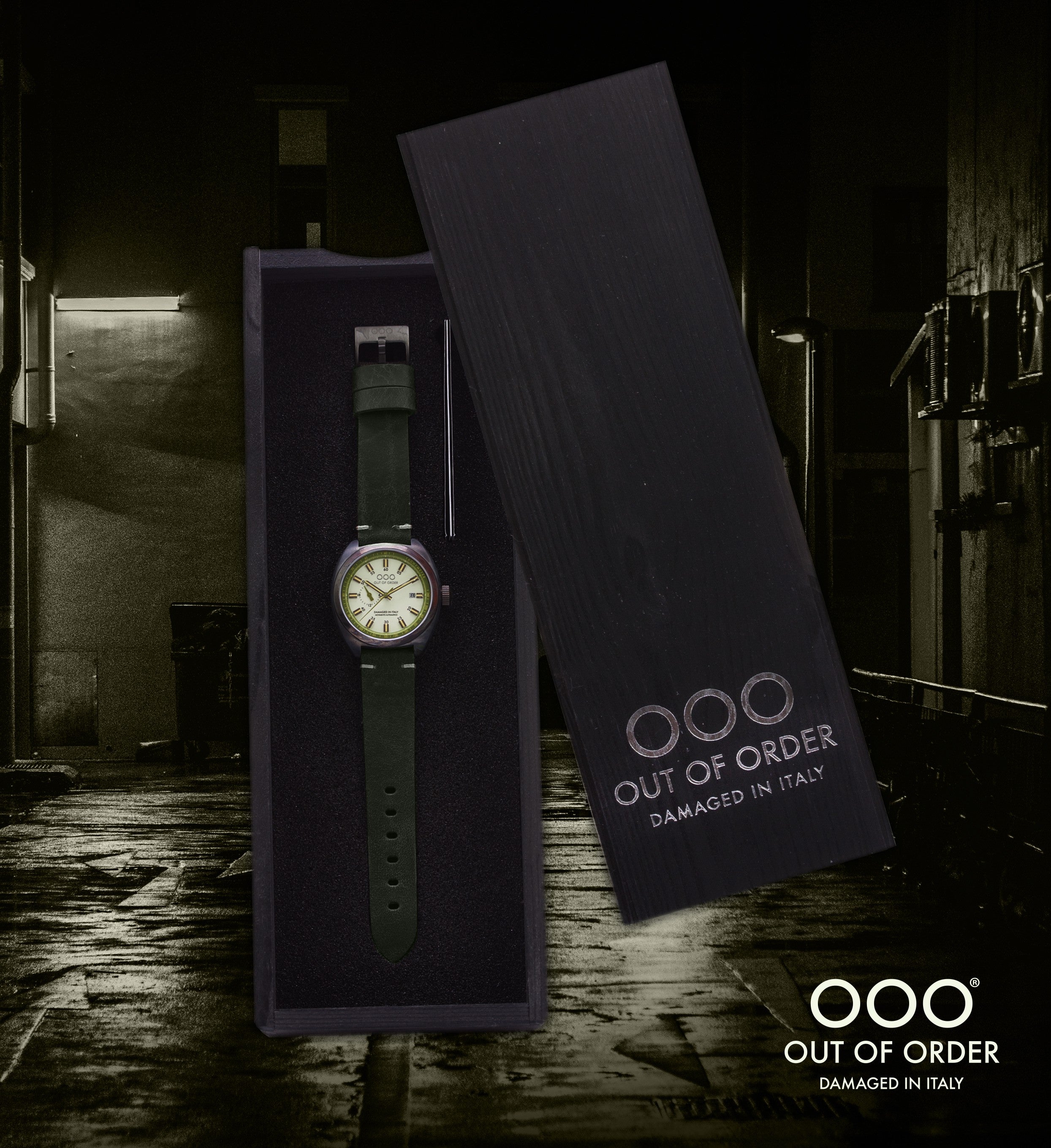 Out Of Order Torpedine Green orologio automatico 42mm verde