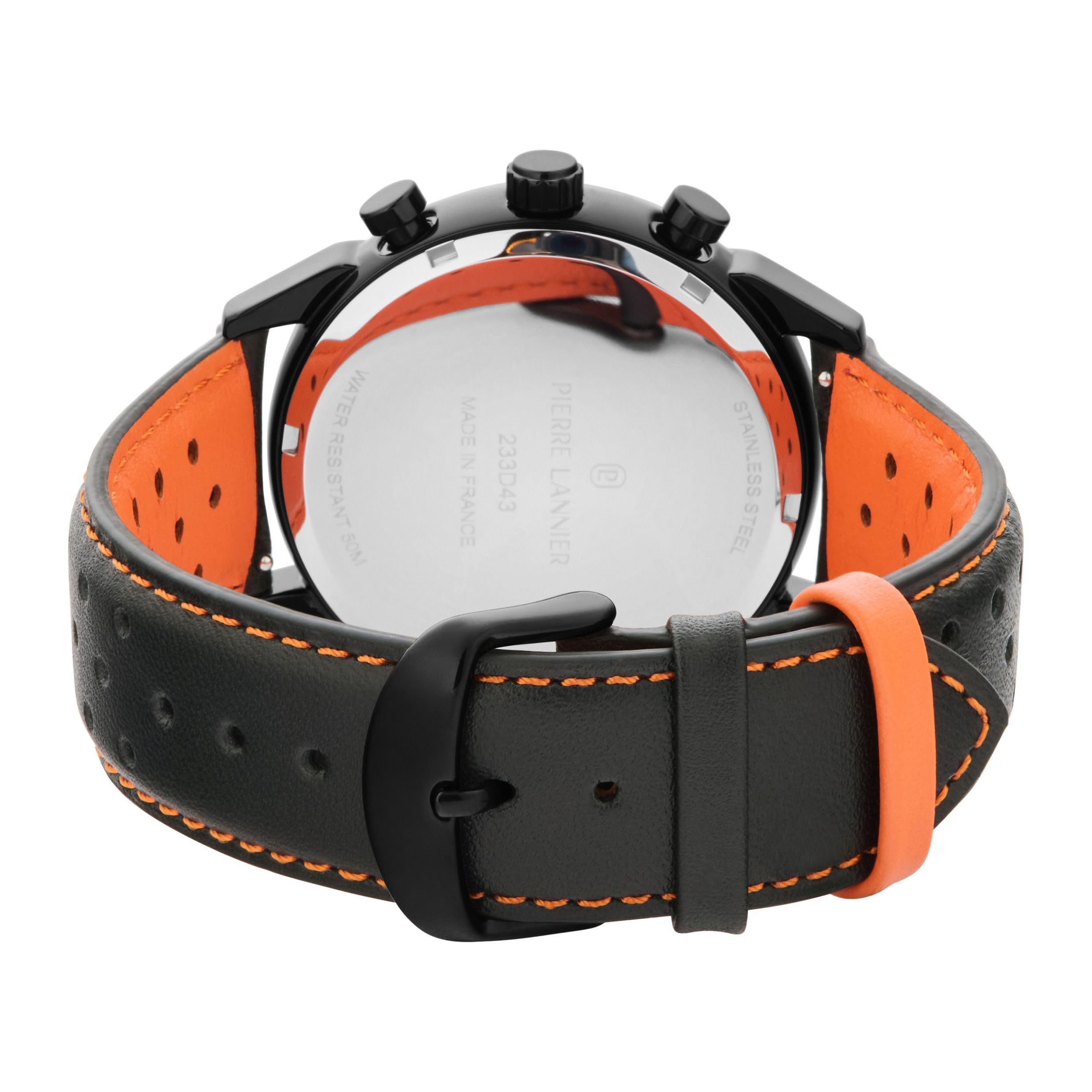 Pierre Lannier Monarck cronografo quarzo 43 mm acciaio