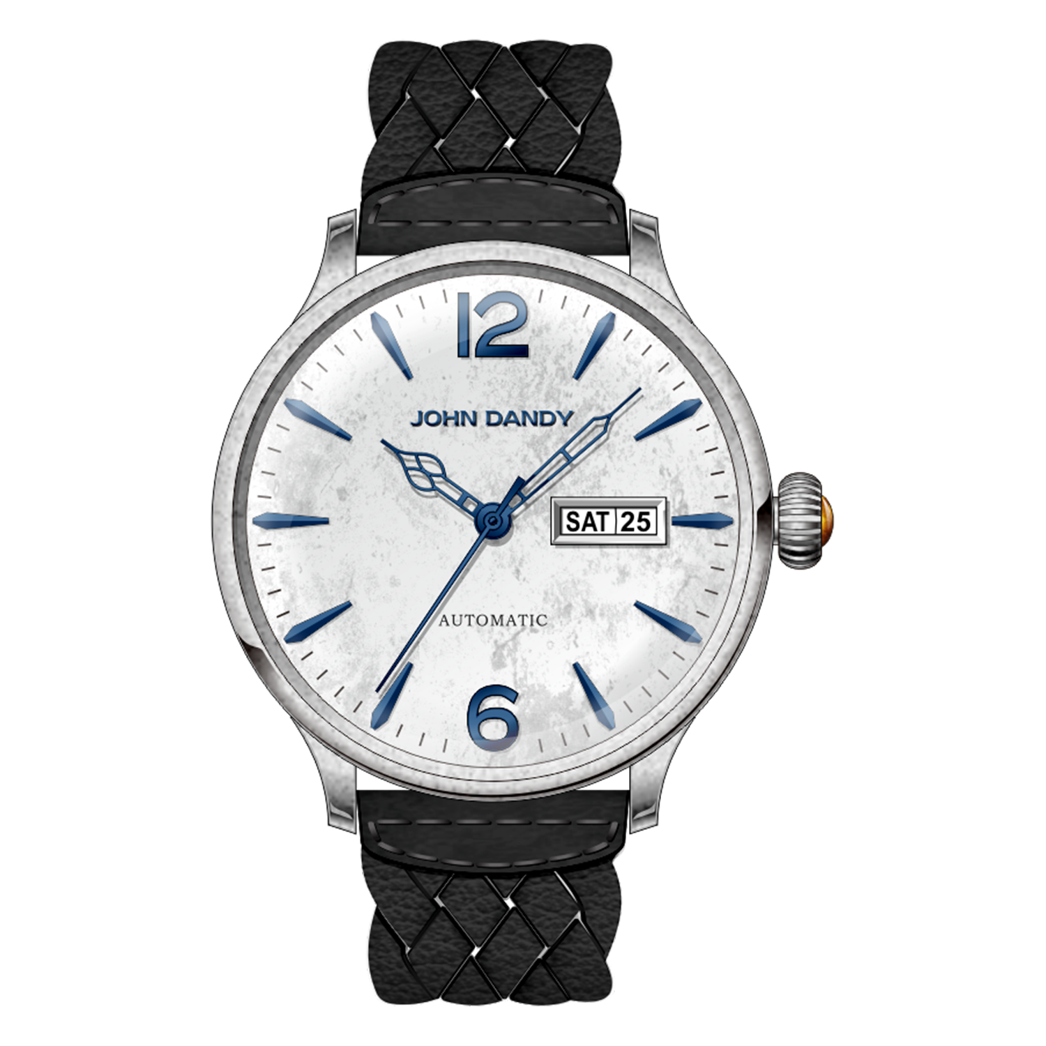 John Dandy JD2571M orologio automatico nero argento