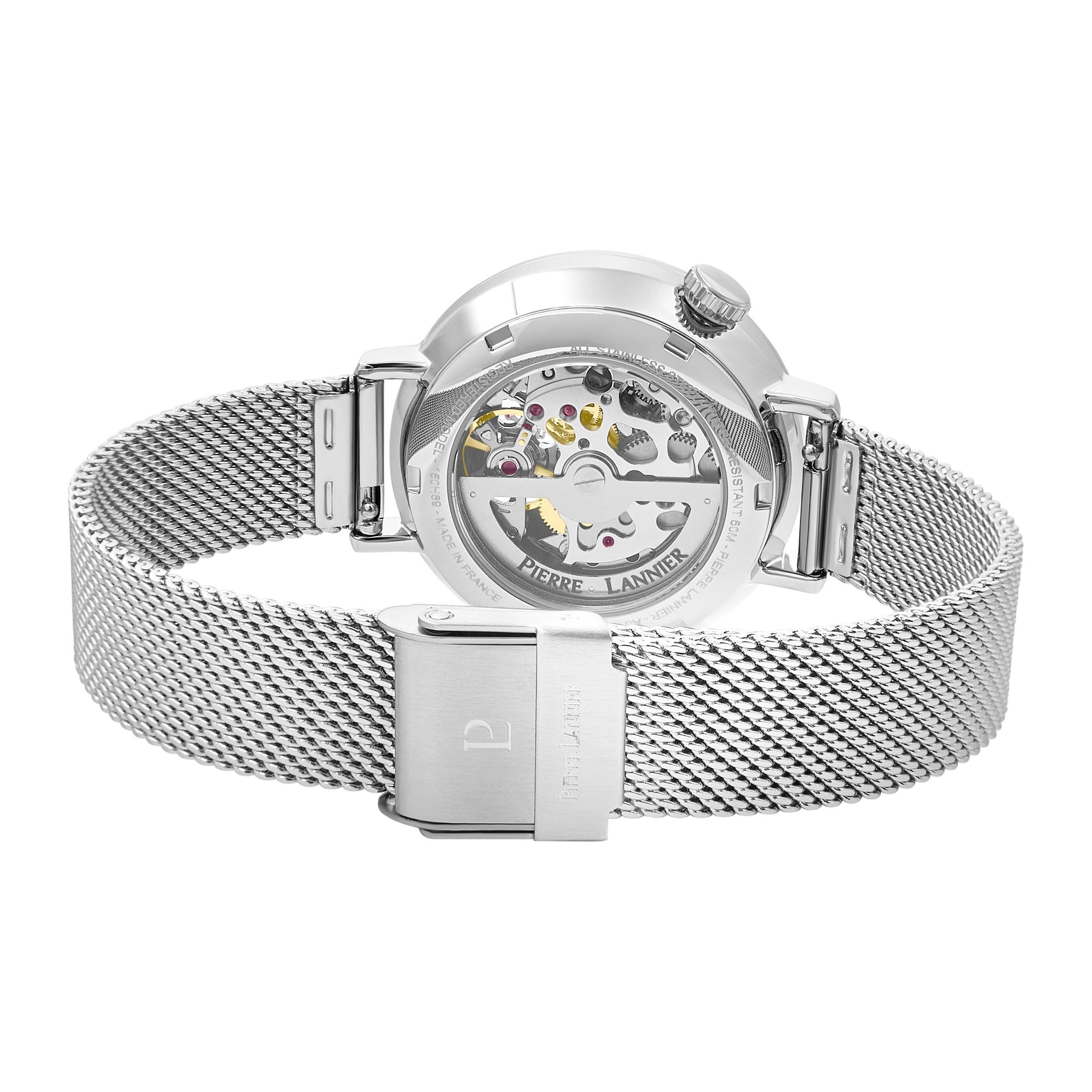 Pierre Lannier Australe Orologio Automatico 35 mm Acciaio