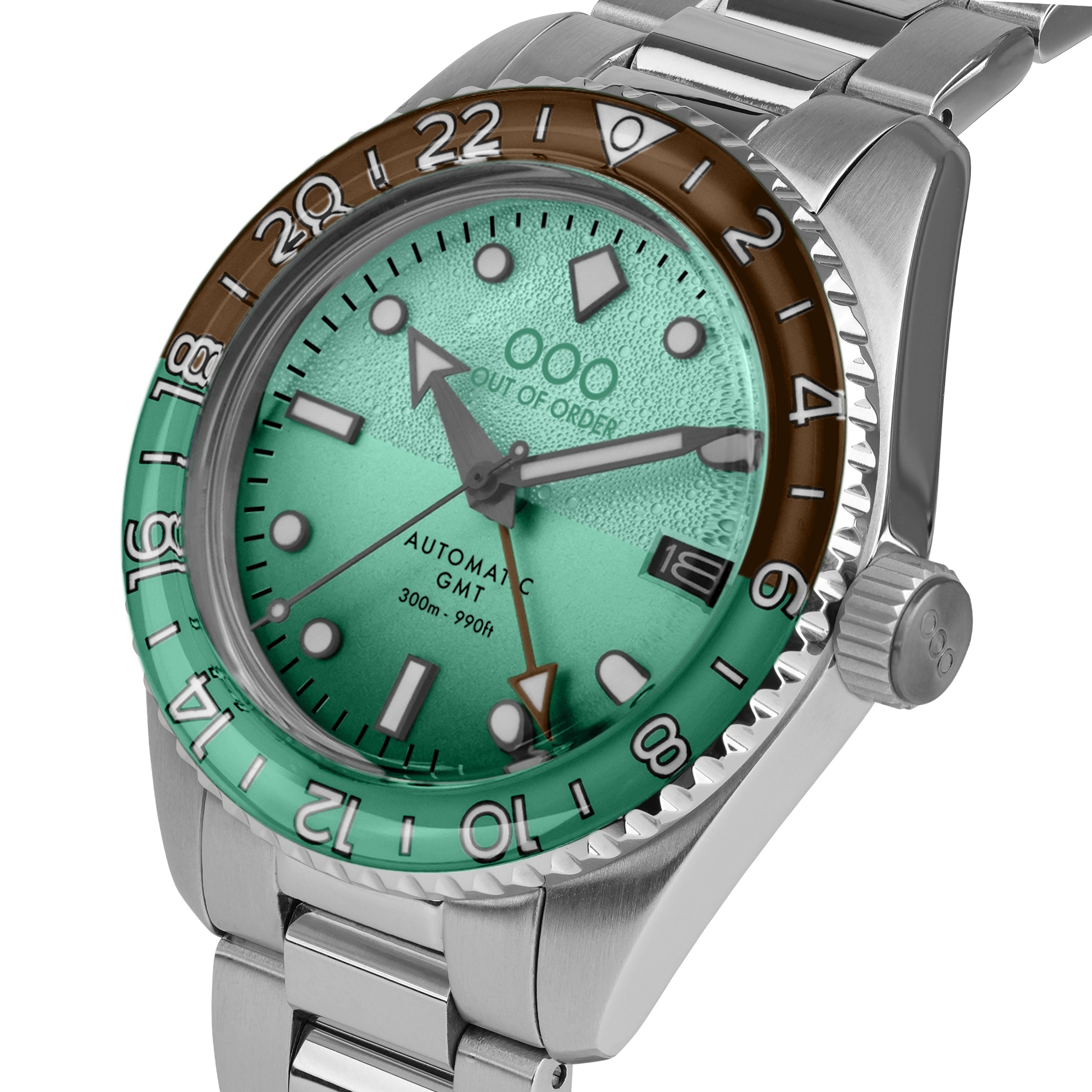 Out of Order Shaker After 8 Automatic GMT orologio verde 40 mm