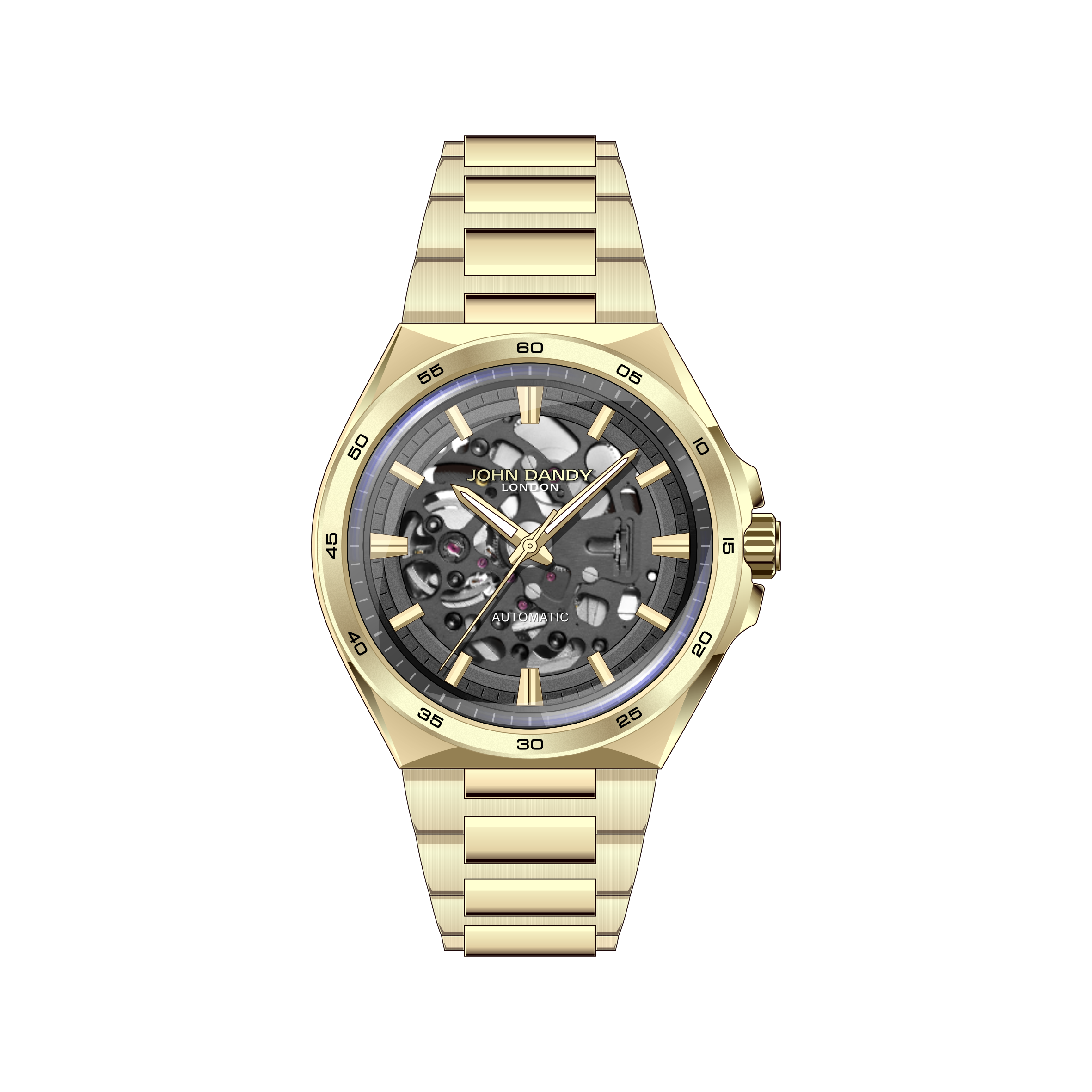 John Dandy JD5309 orologio quarzo uomo nero
