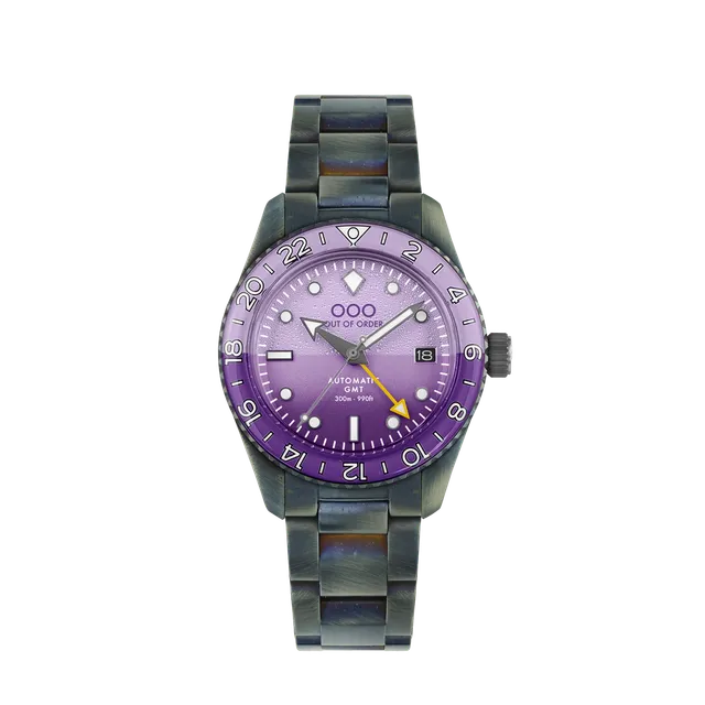 Out Of Order Shaker Dark Violet orologio GMT 40 mm viola