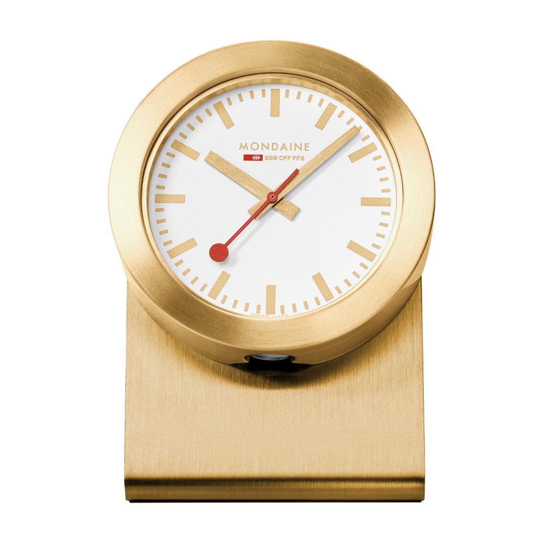 Mondaine Magnet Clock orologio da tavolo oro 50mm