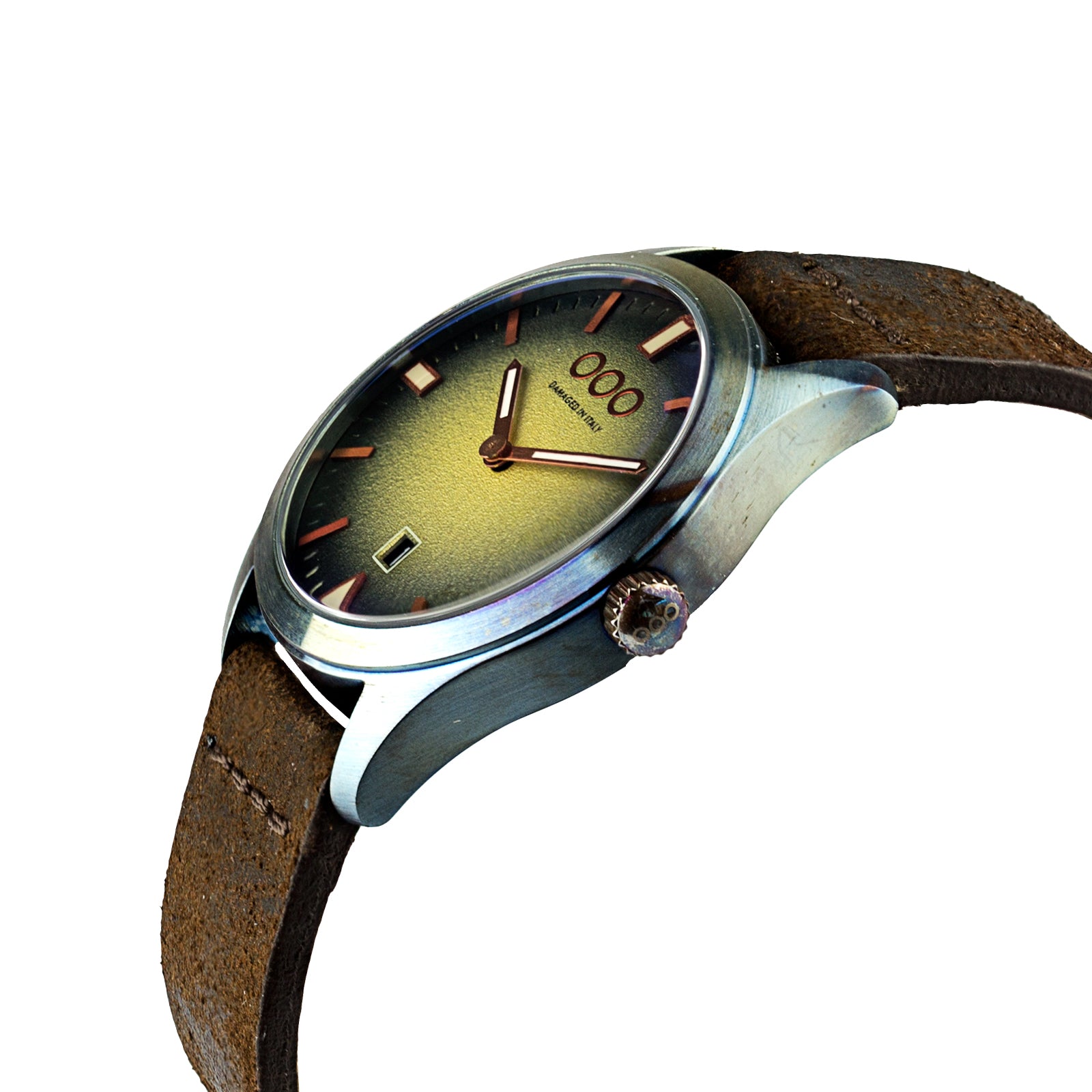 Out Of Order 143 Cream orologio giallo cuoio 40mm