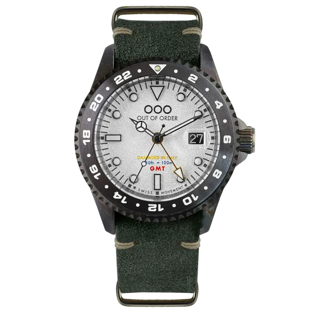 Out Of Order GMT Medellin orologio quarzo 44mm bianco