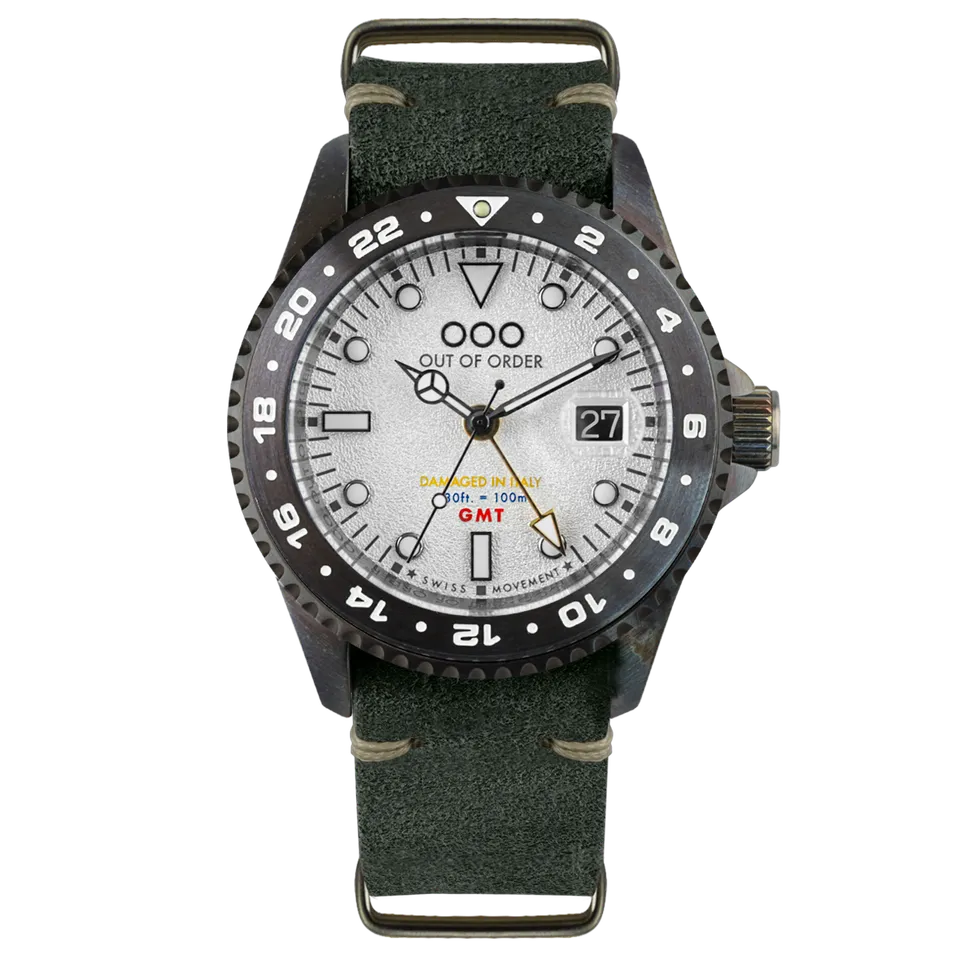 Out Of Order GMT Medellin orologio quarzo 44mm bianco