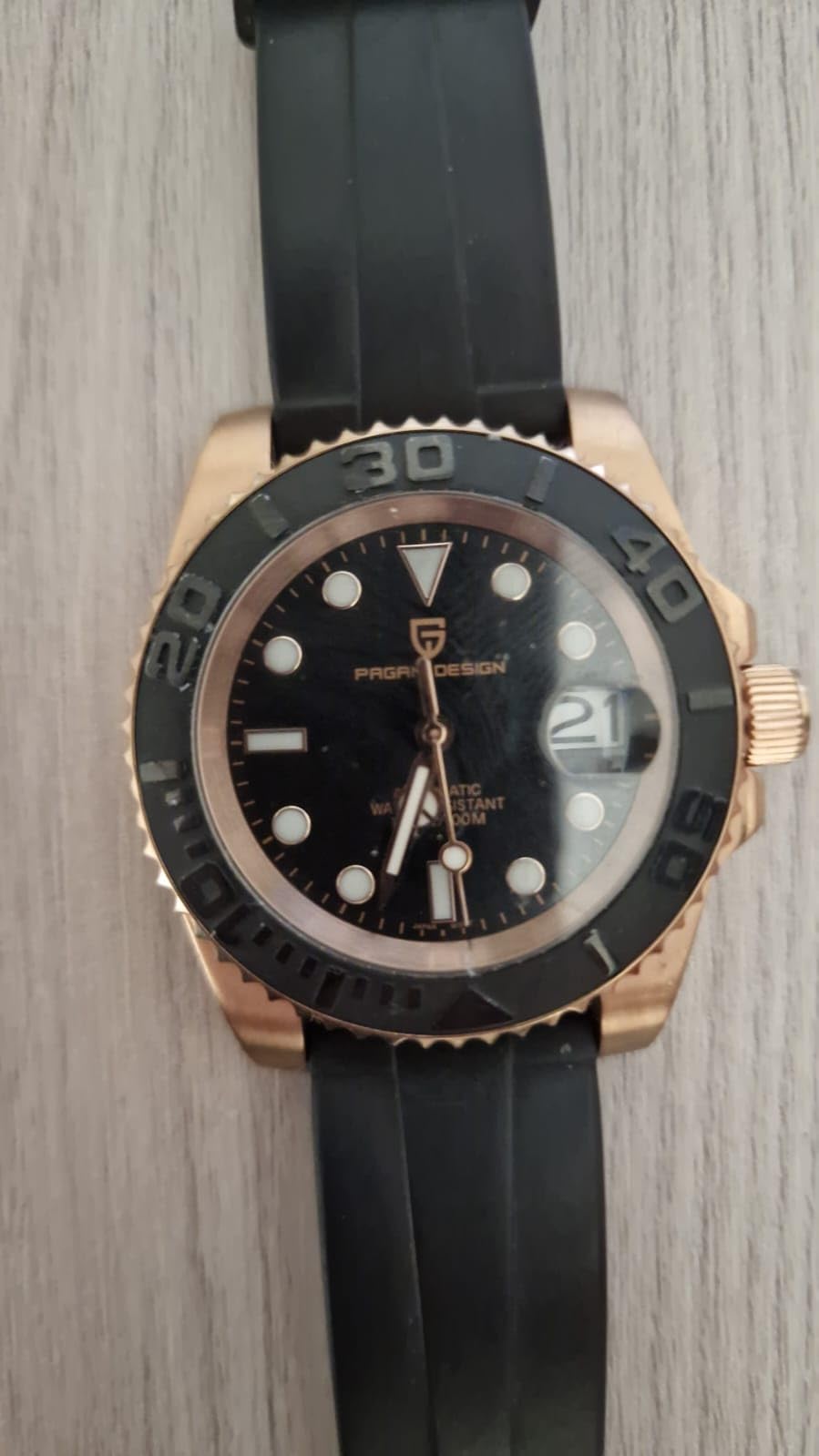 Suzaku Automatico Orologio Uomo Acciaio Zaffiro 100 m