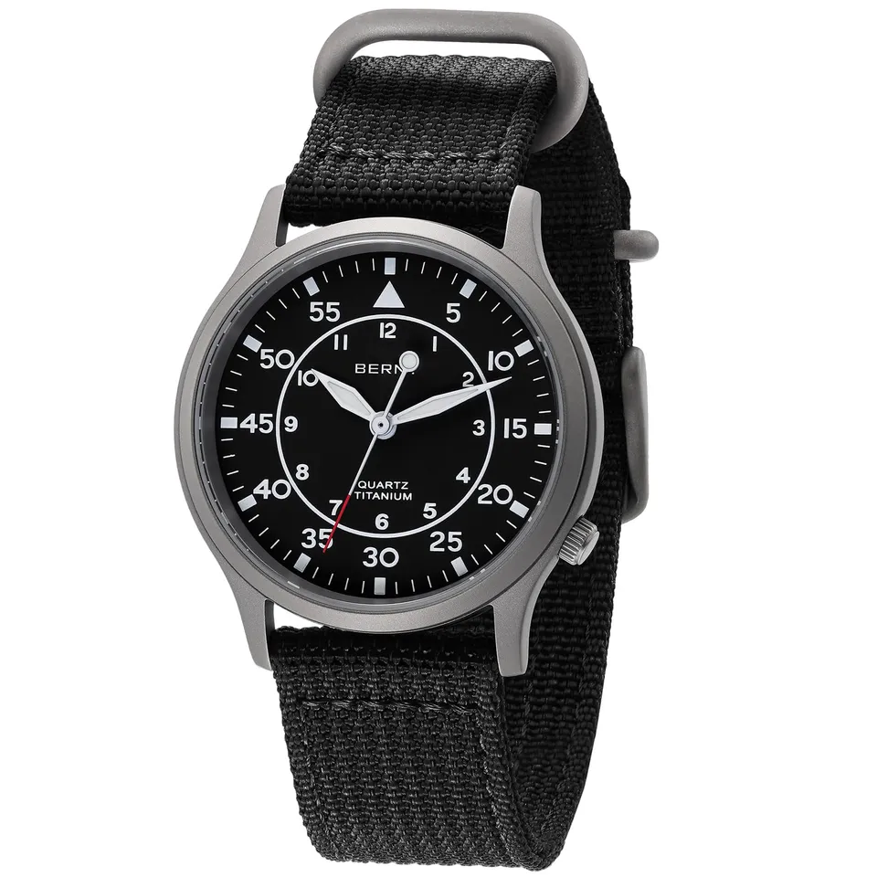 Berny Titanium orologio quarzo uomo nero titanio