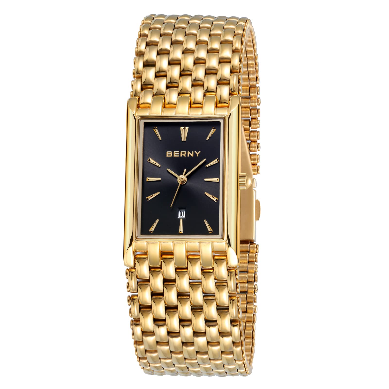 Berny 2166 M-YE orologio uomo oro quarzo