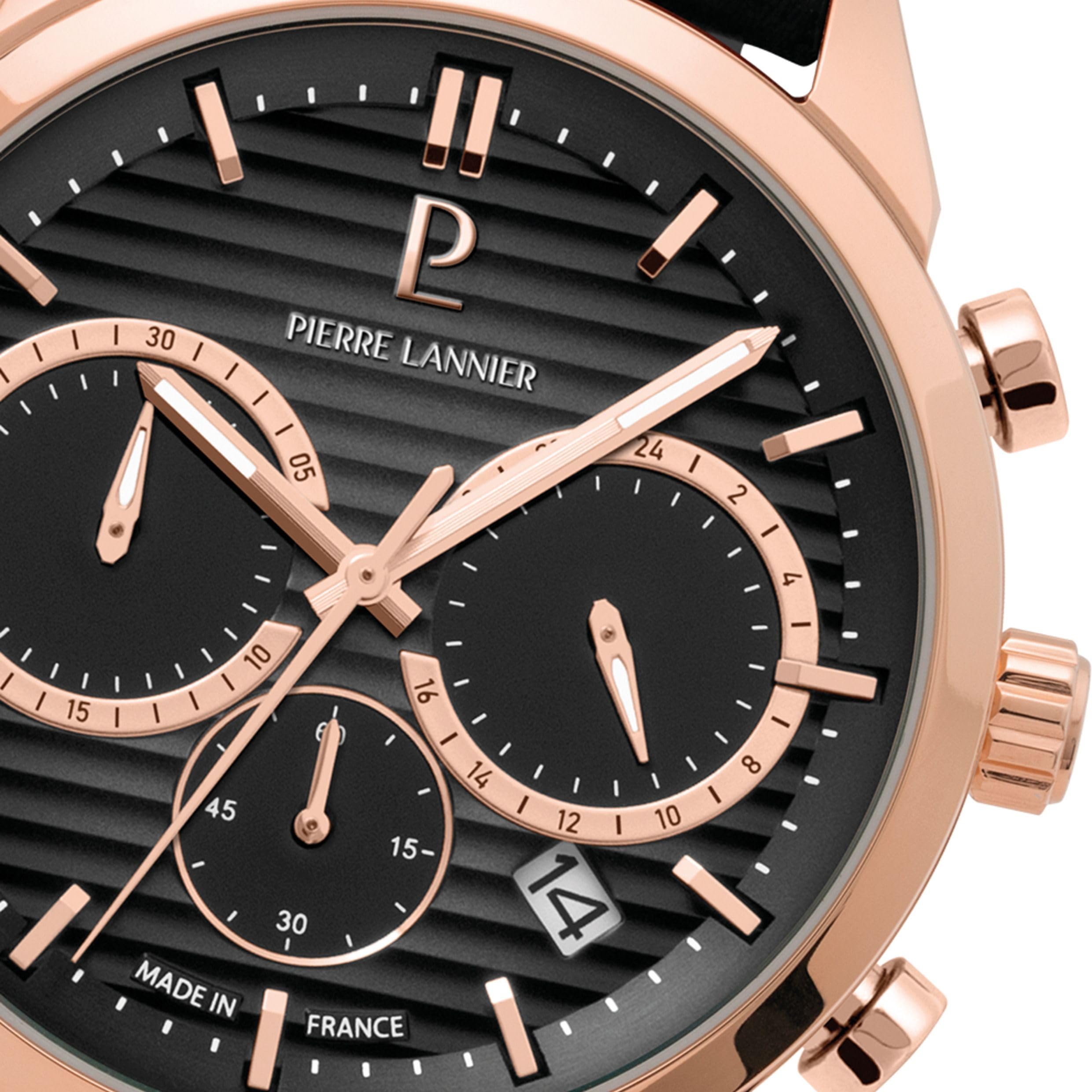 Pierre Lannier Monarck Orologio Cronografo 43 mm Acciaio 5 ATM