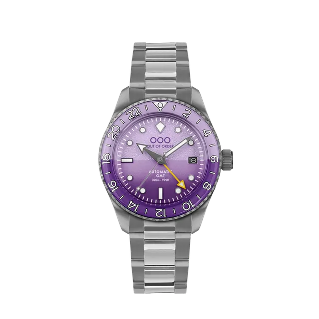 Out Of Order Shaker Dark Violet orologio GMT 40mm automatico