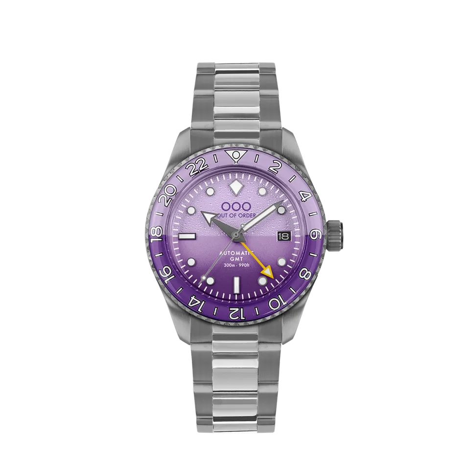 Out Of Order Shaker Dark Violet orologio GMT 40mm automatico