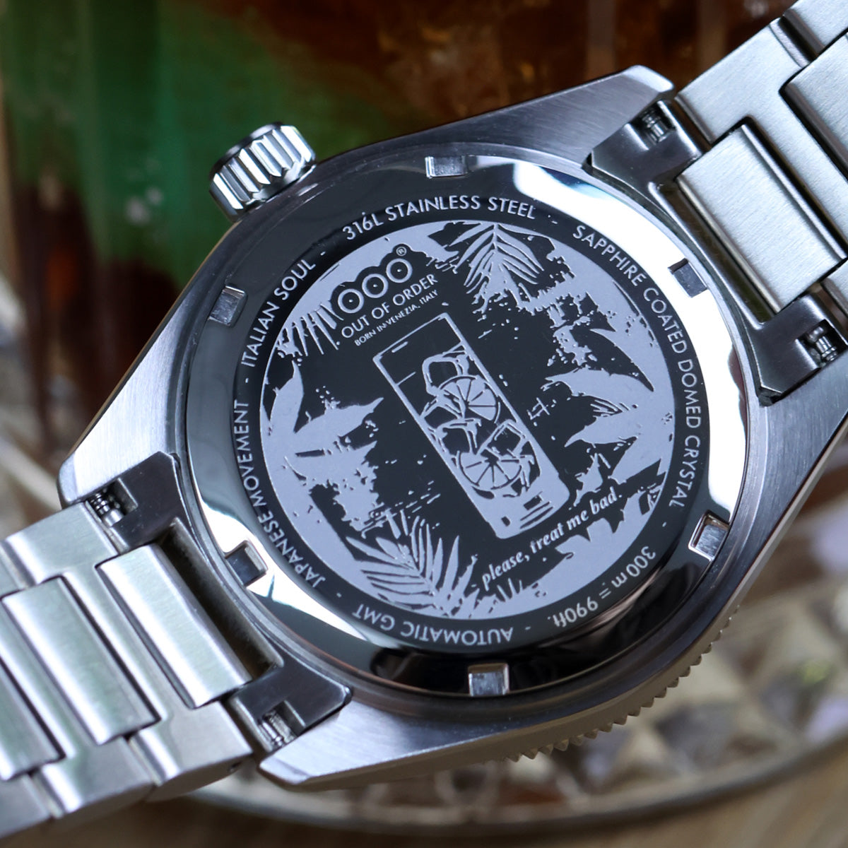 Out Of Order Shaker Cuba Libre GMT orologio 40 mm marrone