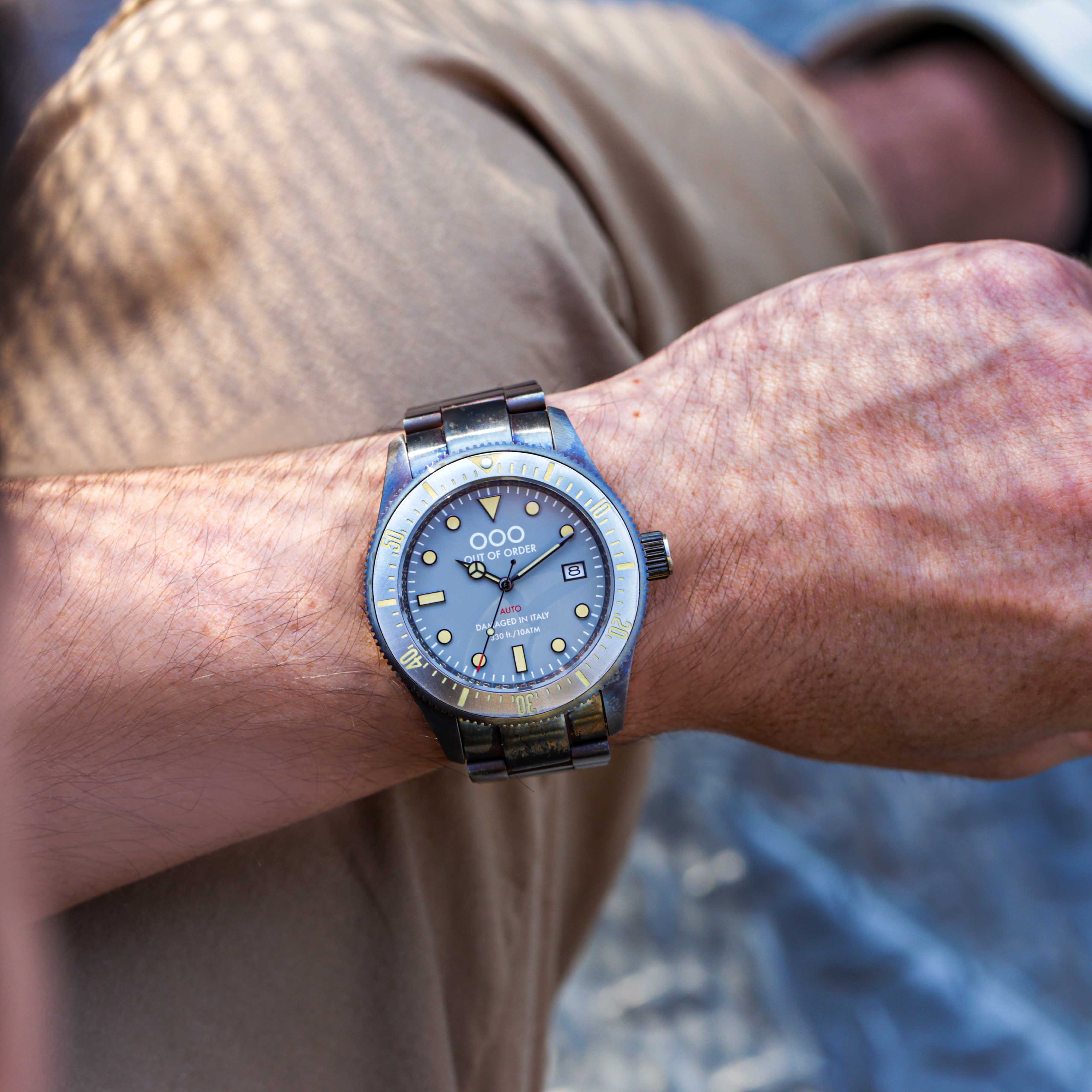 Out Of Order Auto 2.0 Grey orologio automatico 44 mm grigio acciaio