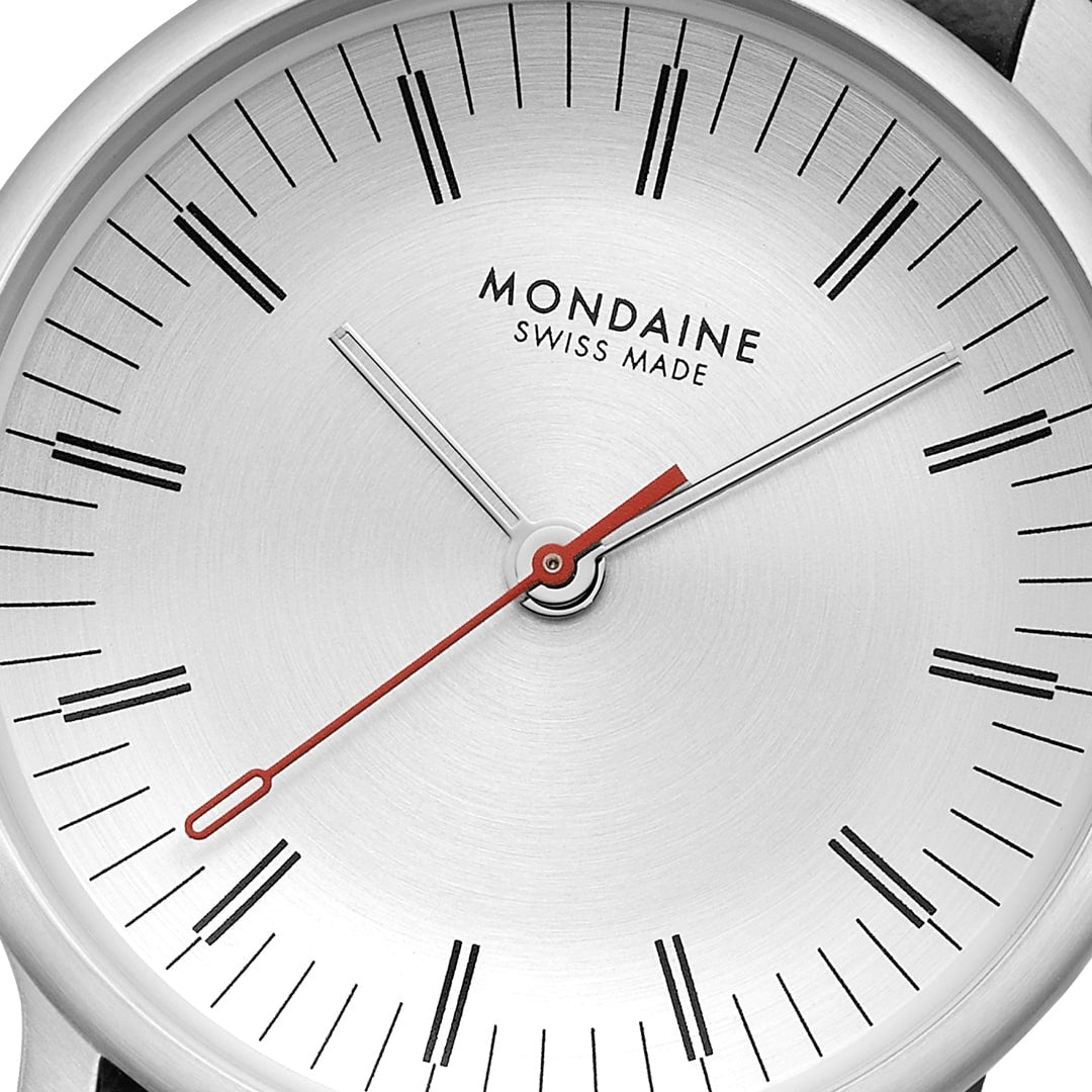 Mondaine Doppio Silver 33mm orologio donna