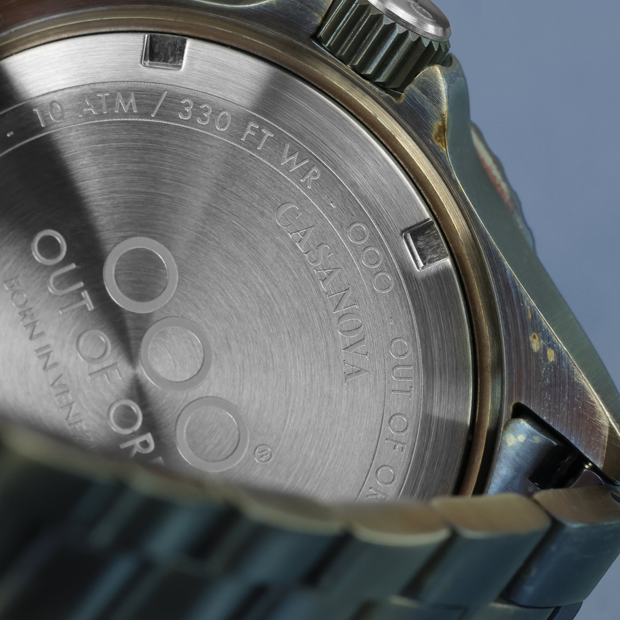 Out Of Order Casanova Blu Mediterraneo orologio blu 44 mm