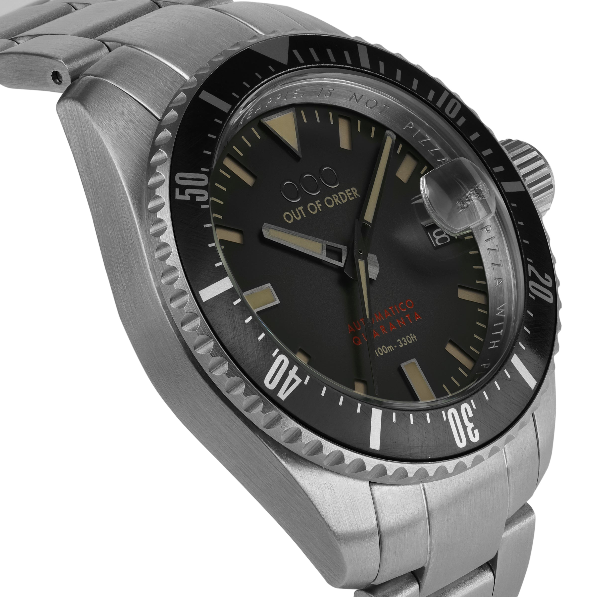 Out Of Order Automatico Quaranta Black orologio automatico 40 mm nero