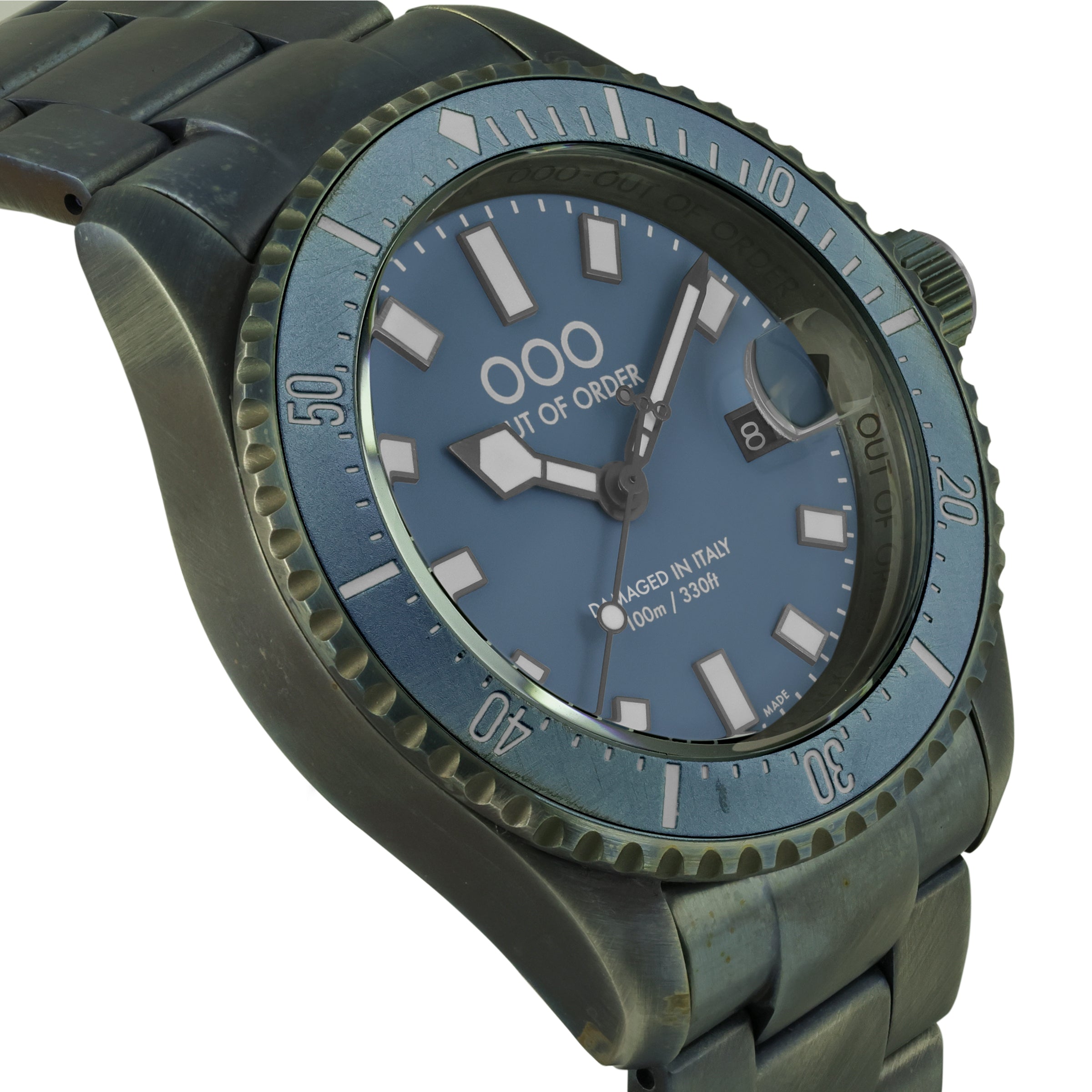 Out Of Order Casanova Blu Mediterraneo orologio blu 44 mm