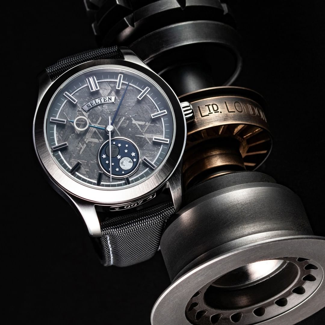 Selten 00.00 Natural Meteorite orologio meteorite