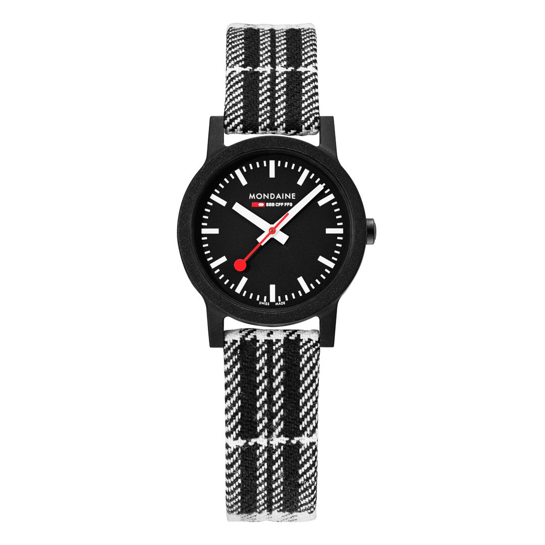 Mondaine Essence Tartan orologio 32mm tessuto