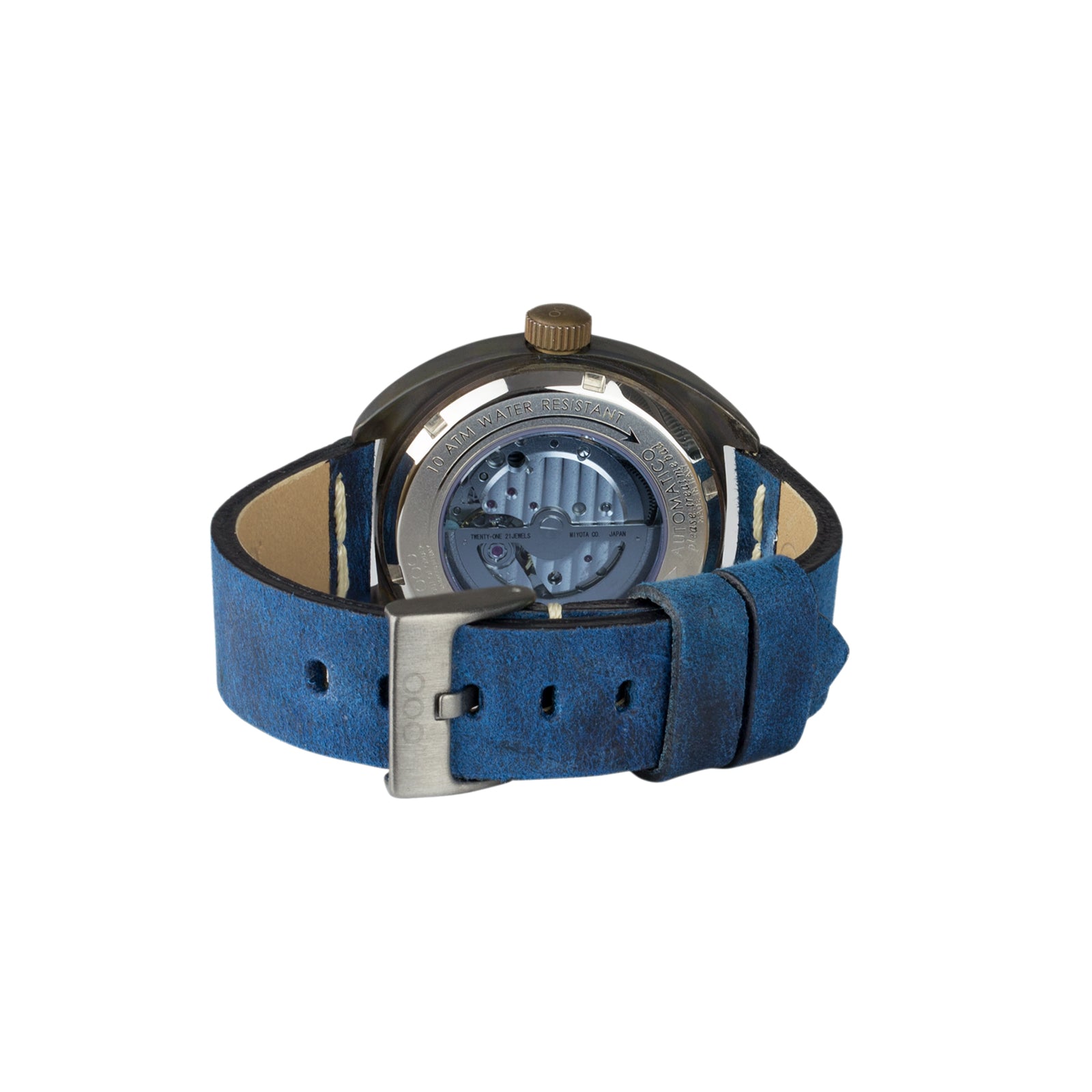 Out Of Order Torpedine Blue orologio automatico 42 mm pelle nero