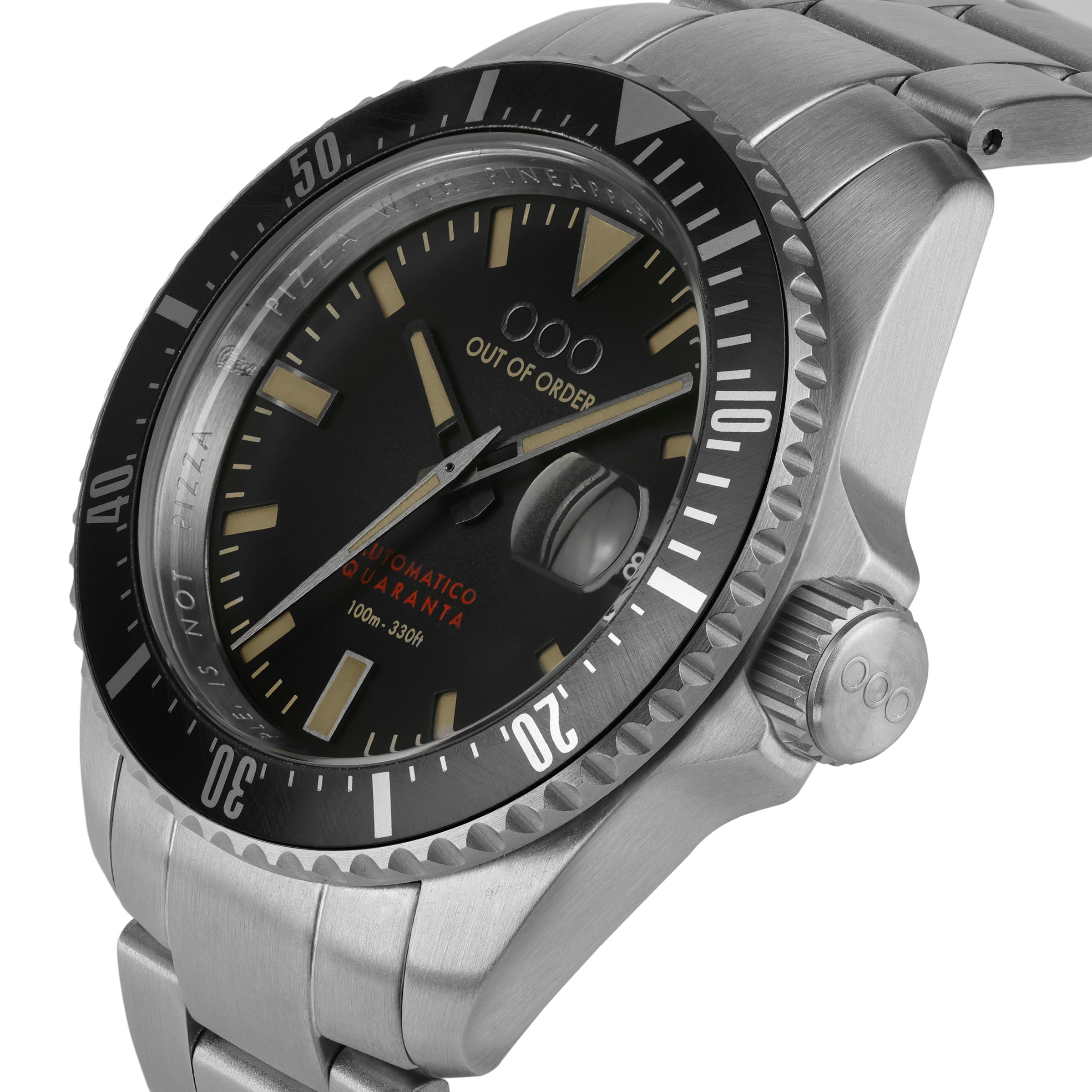 Out Of Order Automatico Quaranta Black orologio automatico 40 mm nero