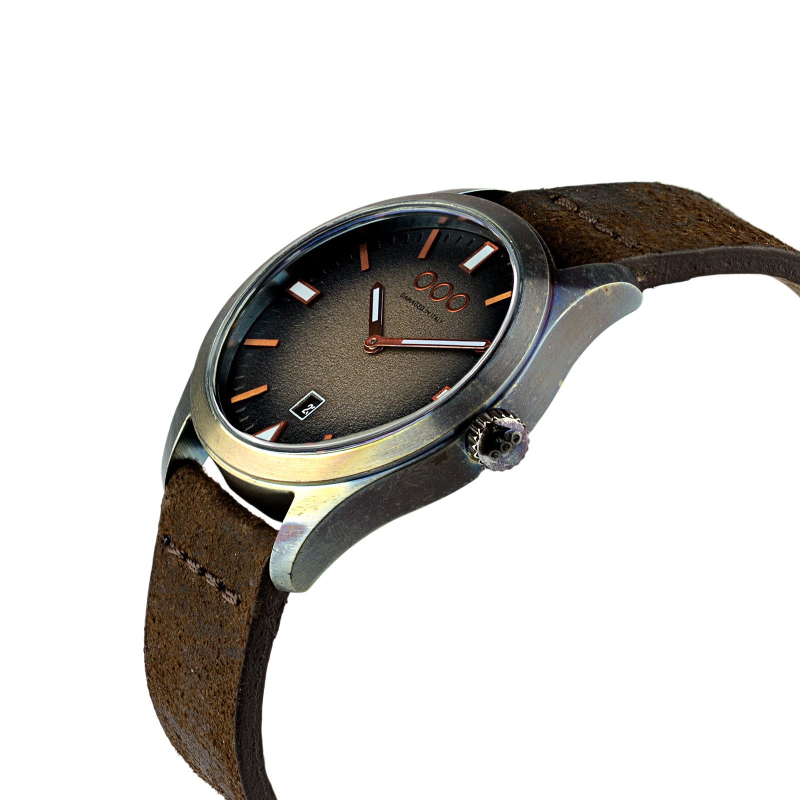 Out Of Order 143 Brown orologio quarzo marrone 40mm pelle