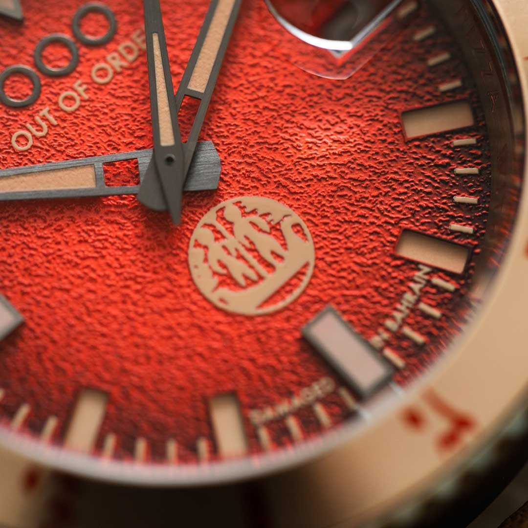 Out Of Order Automatico Quaranta Dilmun orologio 40 mm rosso