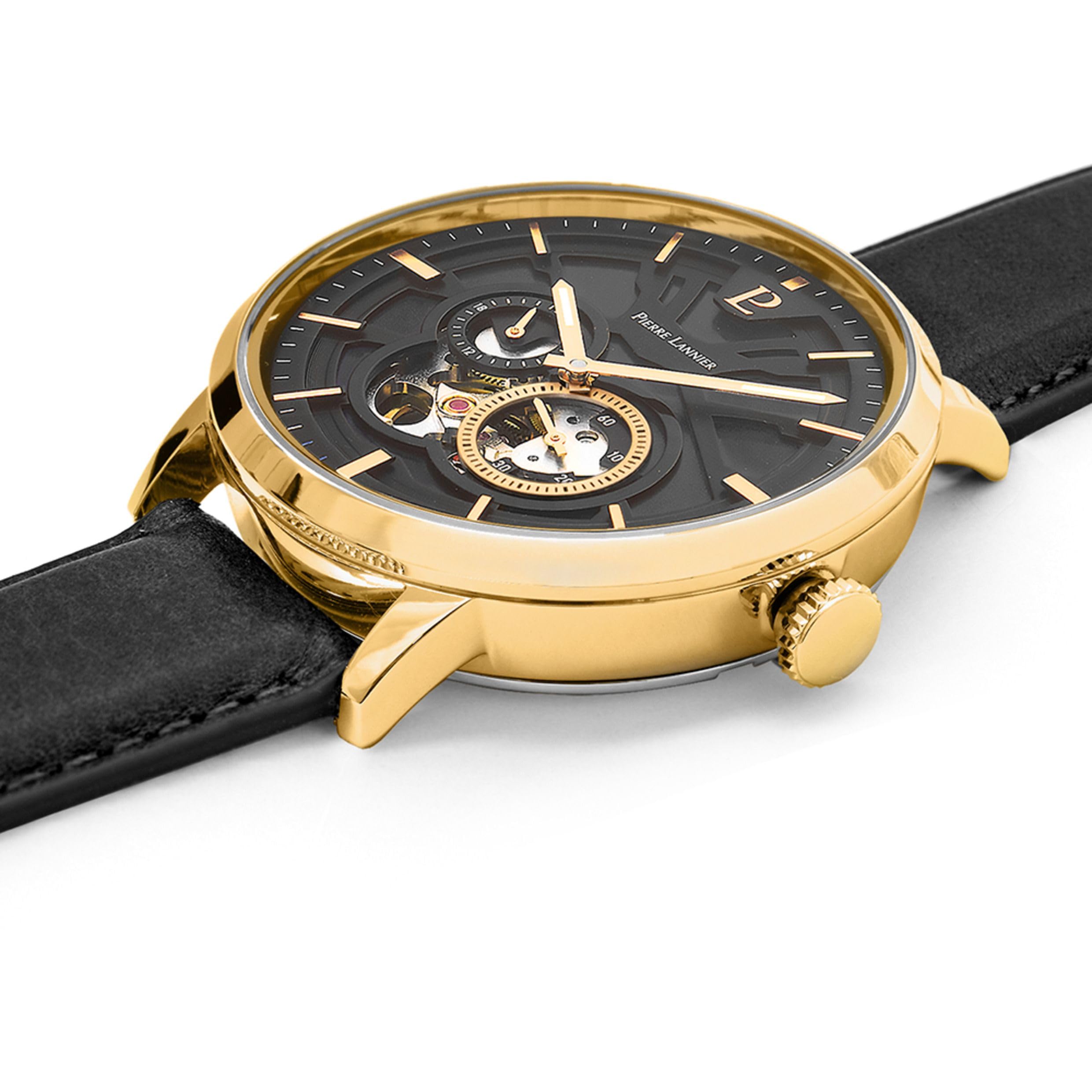 Pierre Lannier Trio orologio automatico argento