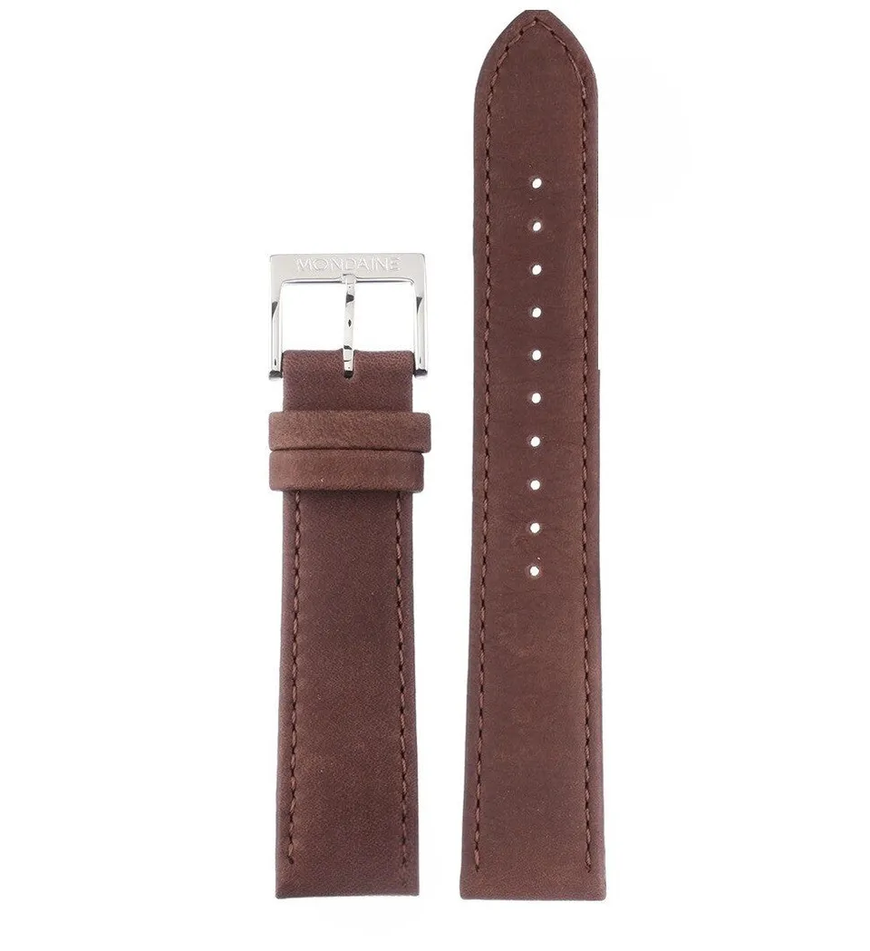 Mondaine Helvetica Bold Marrone cinturino pelle 20 mm