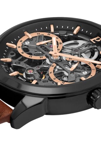 Pierre Lannier Monarck Noir orologio automatico 43 mm nero