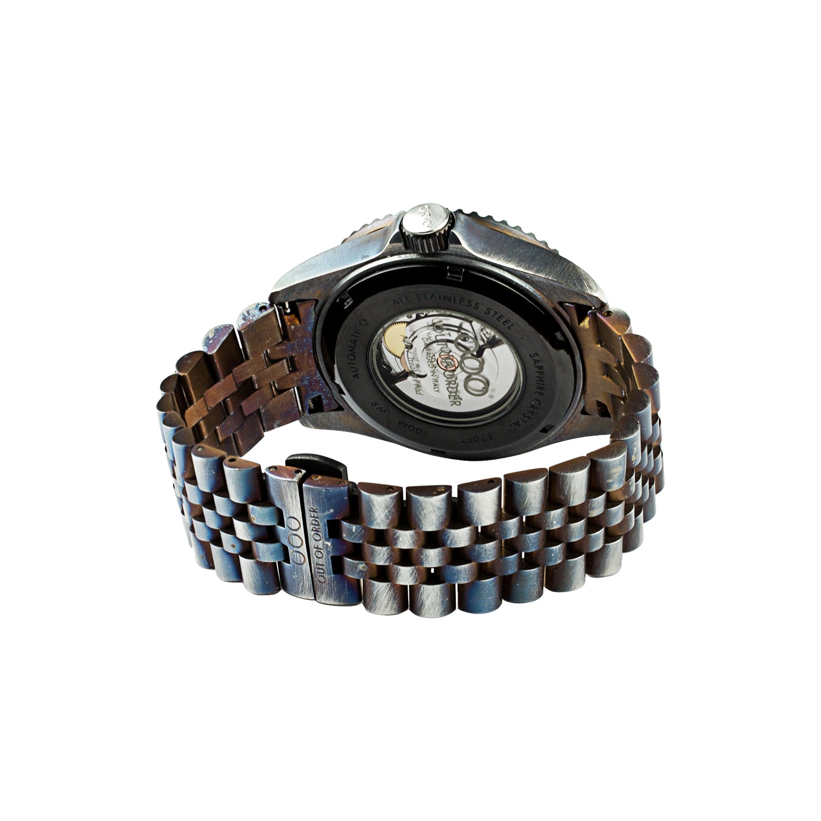 Out Of Order Swiss Automatico Black orologio automatico nero 44mm