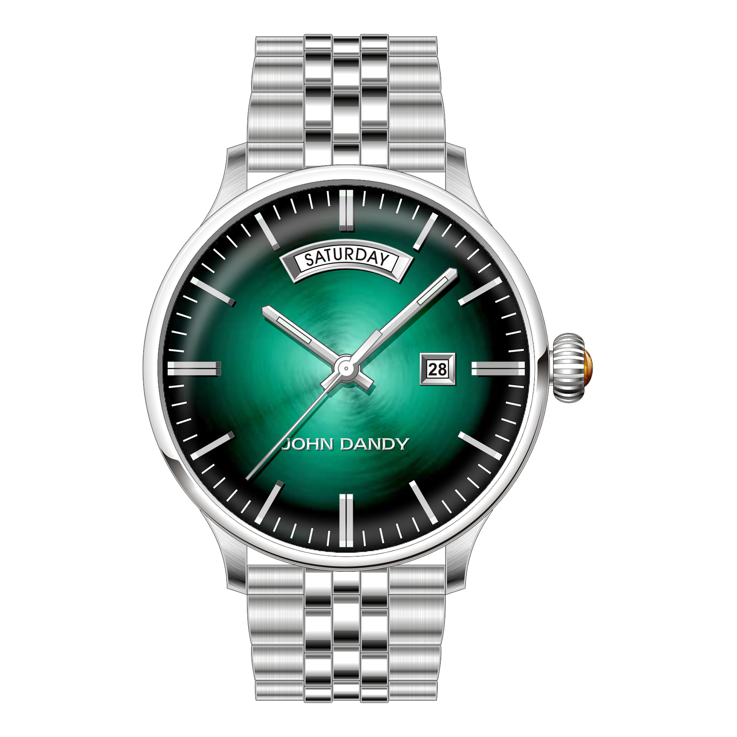 John Dandy JD-2572M orologio automatico argento