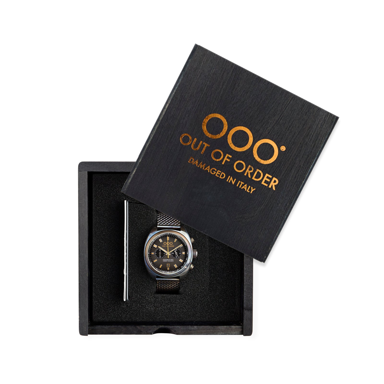 Out Of Order Torpedine Chrono Bronzo orologio cronografo nero 42 mm